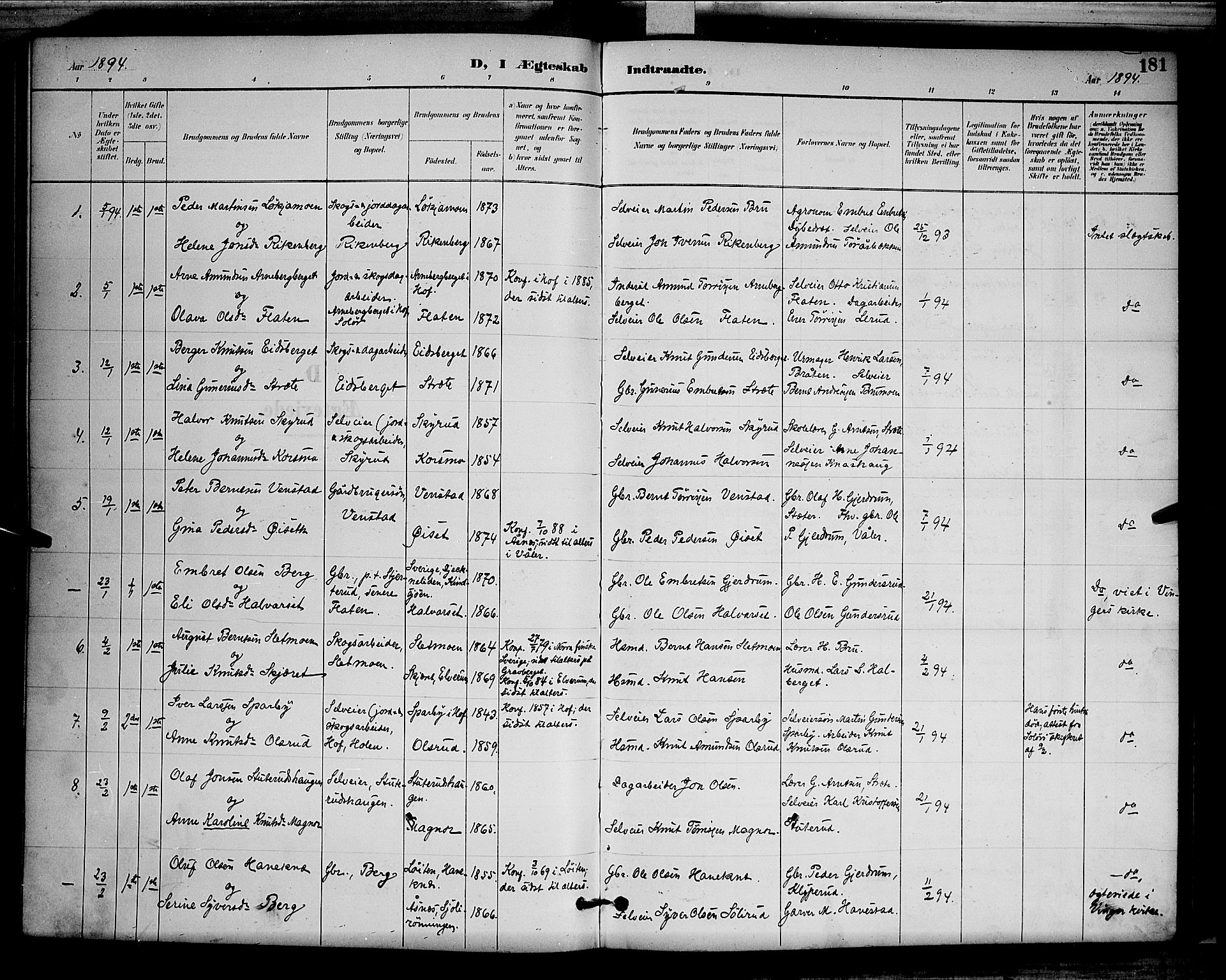 Våler prestekontor, Hedmark, AV/SAH-PREST-040/H/Ha/Hab/L0001: Parish register (copy) no. 1, 1894-1904, p. 181