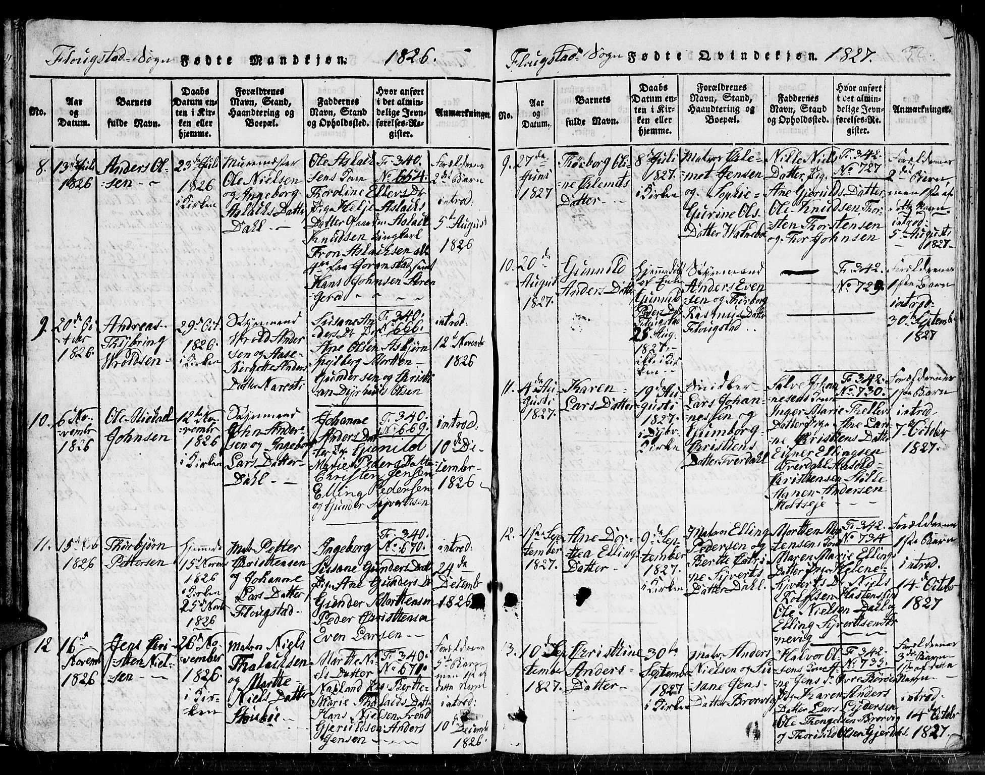 Dypvåg sokneprestkontor, AV/SAK-1111-0007/F/Fb/Fbb/L0001: Parish register (copy) no. B 1, 1816-1850, p. 32