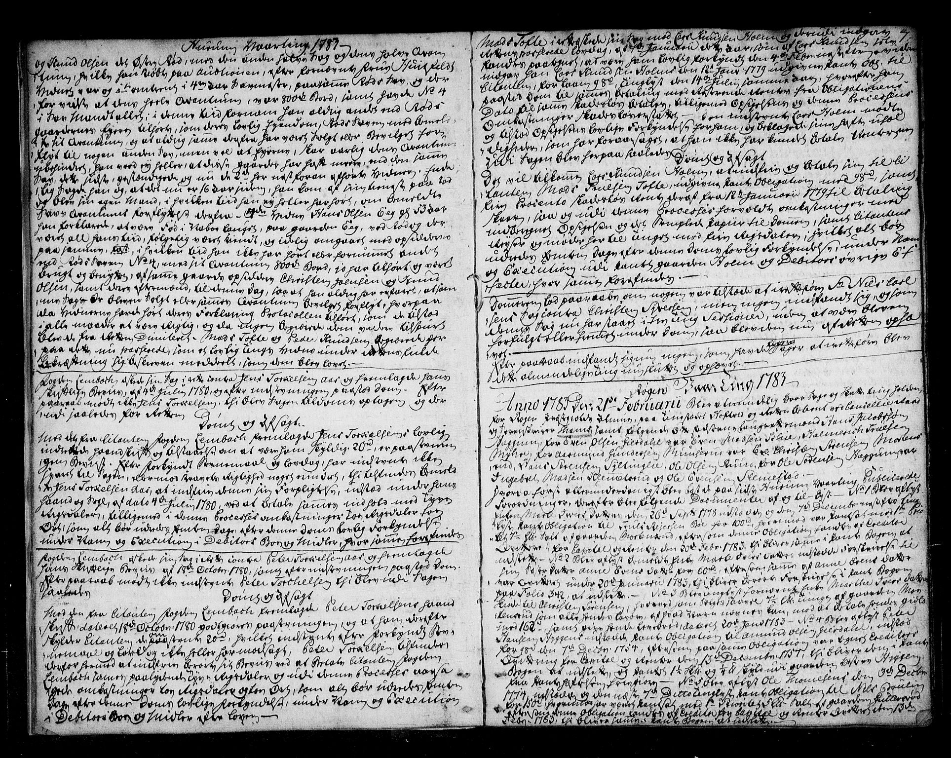 Lier, Røyken og Hurum sorenskriveri, AV/SAKO-A-89/F/Fa/L0058: Tingbok, 1782-1788, p. 7