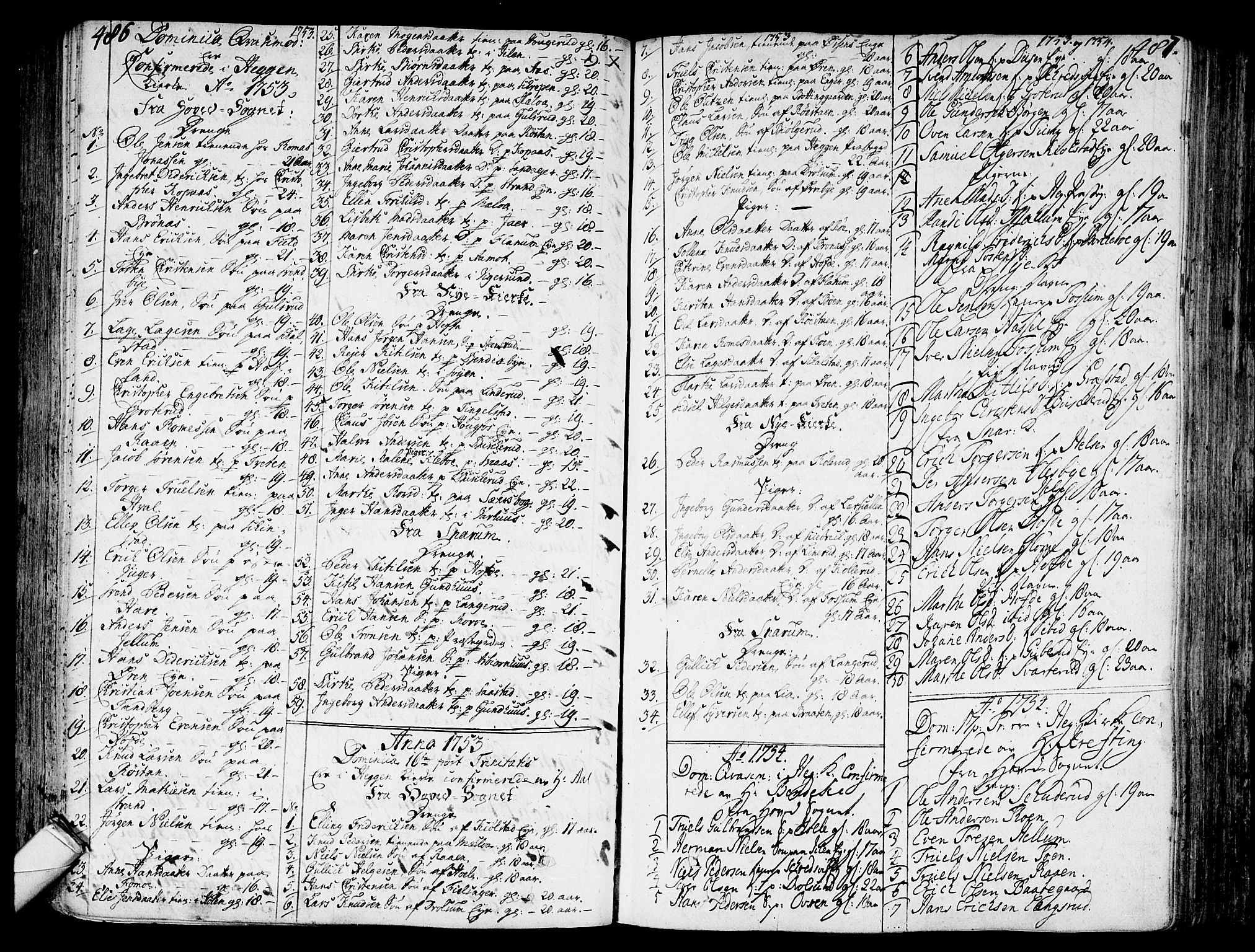 Modum kirkebøker, AV/SAKO-A-234/F/Fa/L0002: Parish register (official) no. 2, 1741-1782, p. 486-487