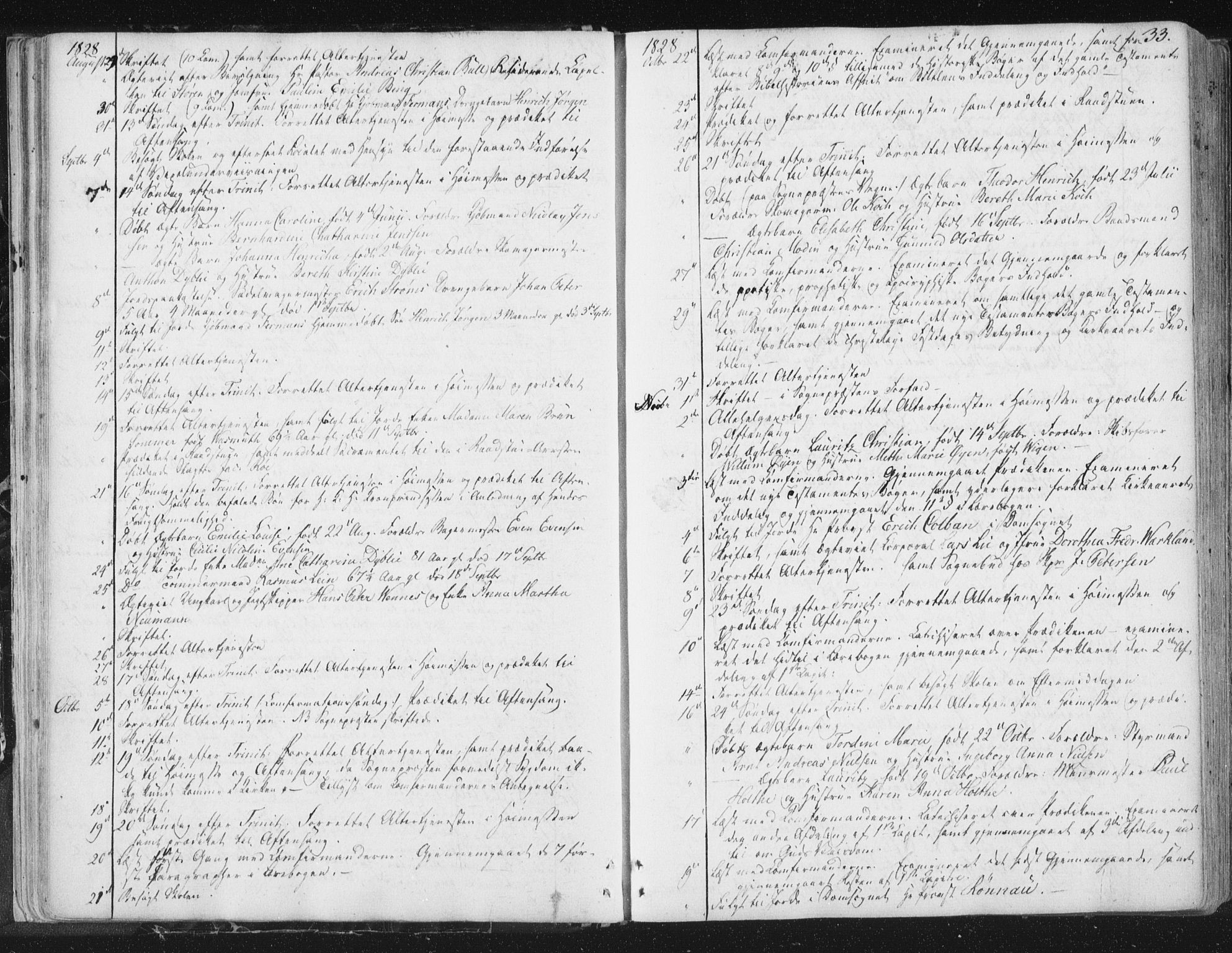 Ministerialprotokoller, klokkerbøker og fødselsregistre - Sør-Trøndelag, SAT/A-1456/602/L0127: Curate's parish register no. 602B01, 1821-1875, p. 33