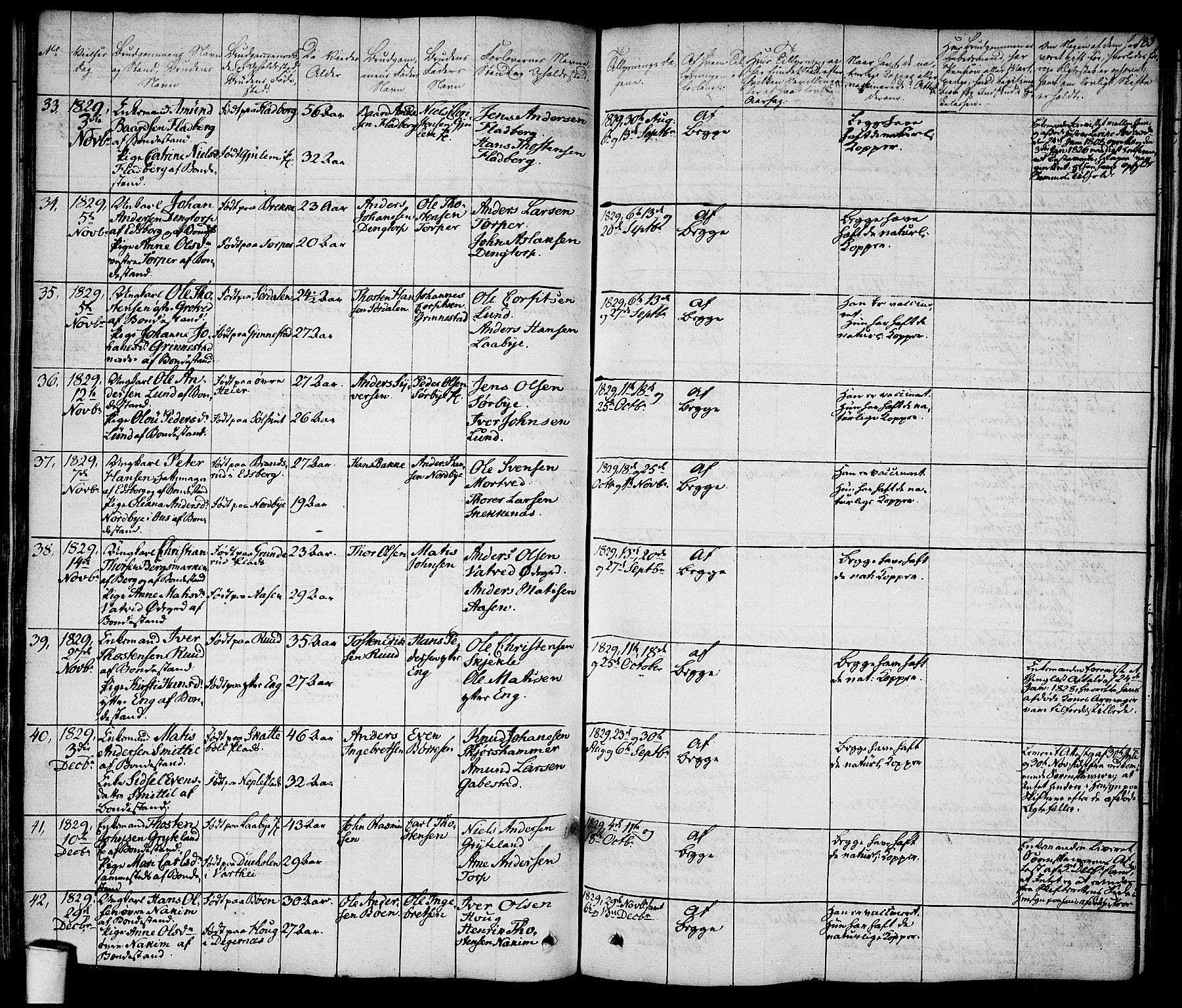 Rakkestad prestekontor Kirkebøker, SAO/A-2008/F/Fa/L0007: Parish register (official) no. I 7, 1825-1841, p. 183