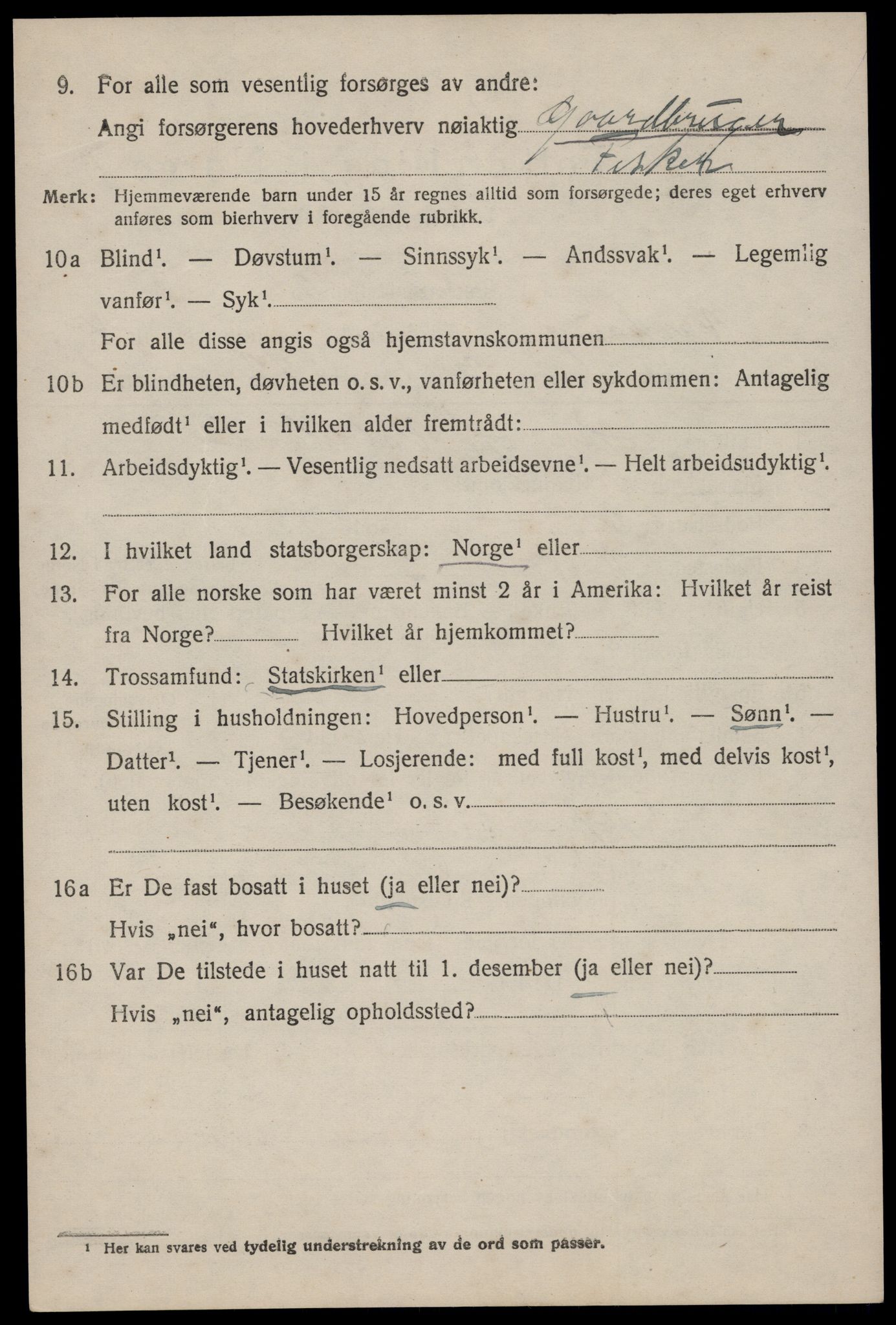 SAST, 1920 census for Varhaug, 1920, p. 3656