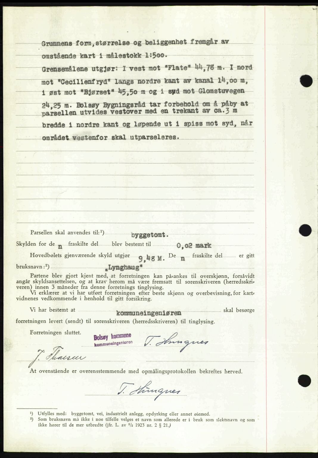 Romsdal sorenskriveri, AV/SAT-A-4149/1/2/2C: Mortgage book no. A21, 1946-1946, Diary no: : 2500/1946