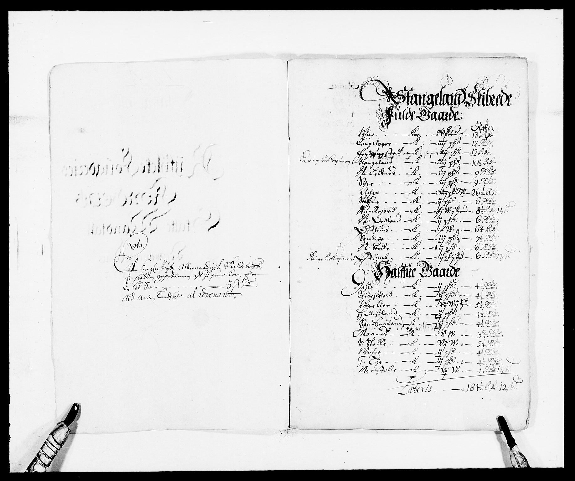 Rentekammeret inntil 1814, Reviderte regnskaper, Fogderegnskap, RA/EA-4092/R47/L2844: Fogderegnskap Ryfylke, 1672-1673, p. 52