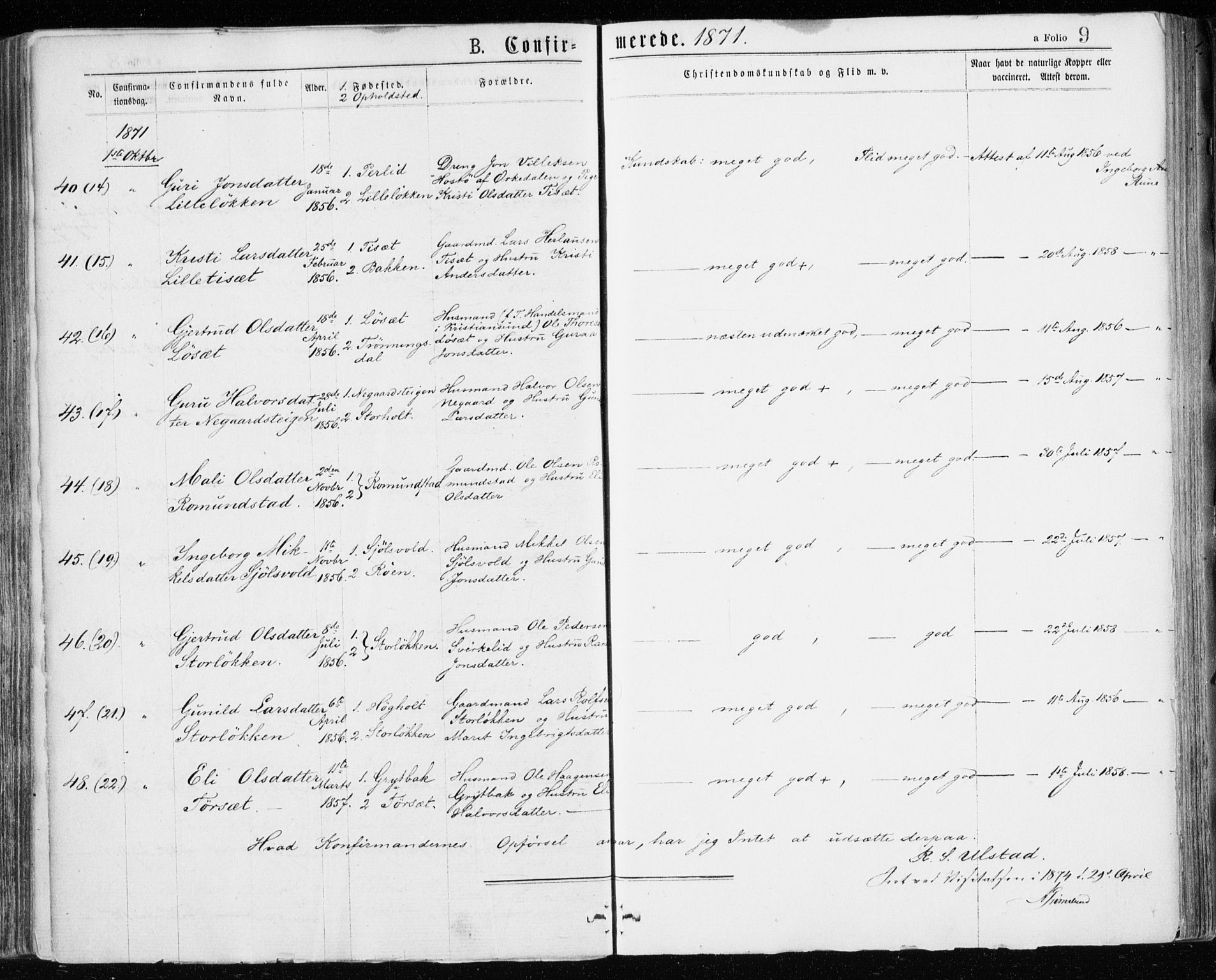 Ministerialprotokoller, klokkerbøker og fødselsregistre - Møre og Romsdal, AV/SAT-A-1454/598/L1067: Parish register (official) no. 598A01, 1858-1871, p. 9