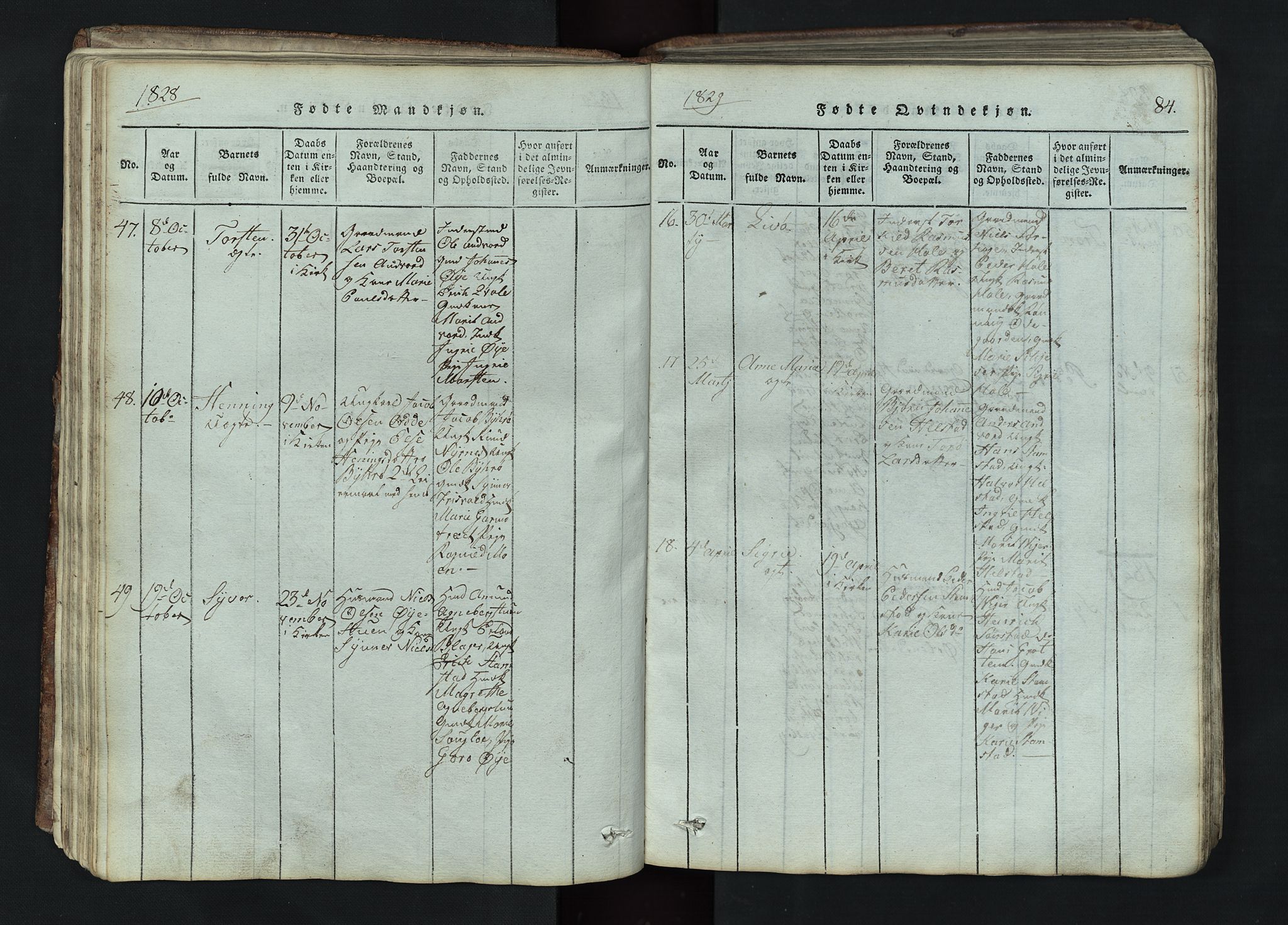 Lom prestekontor, AV/SAH-PREST-070/L/L0002: Parish register (copy) no. 2, 1815-1844, p. 84