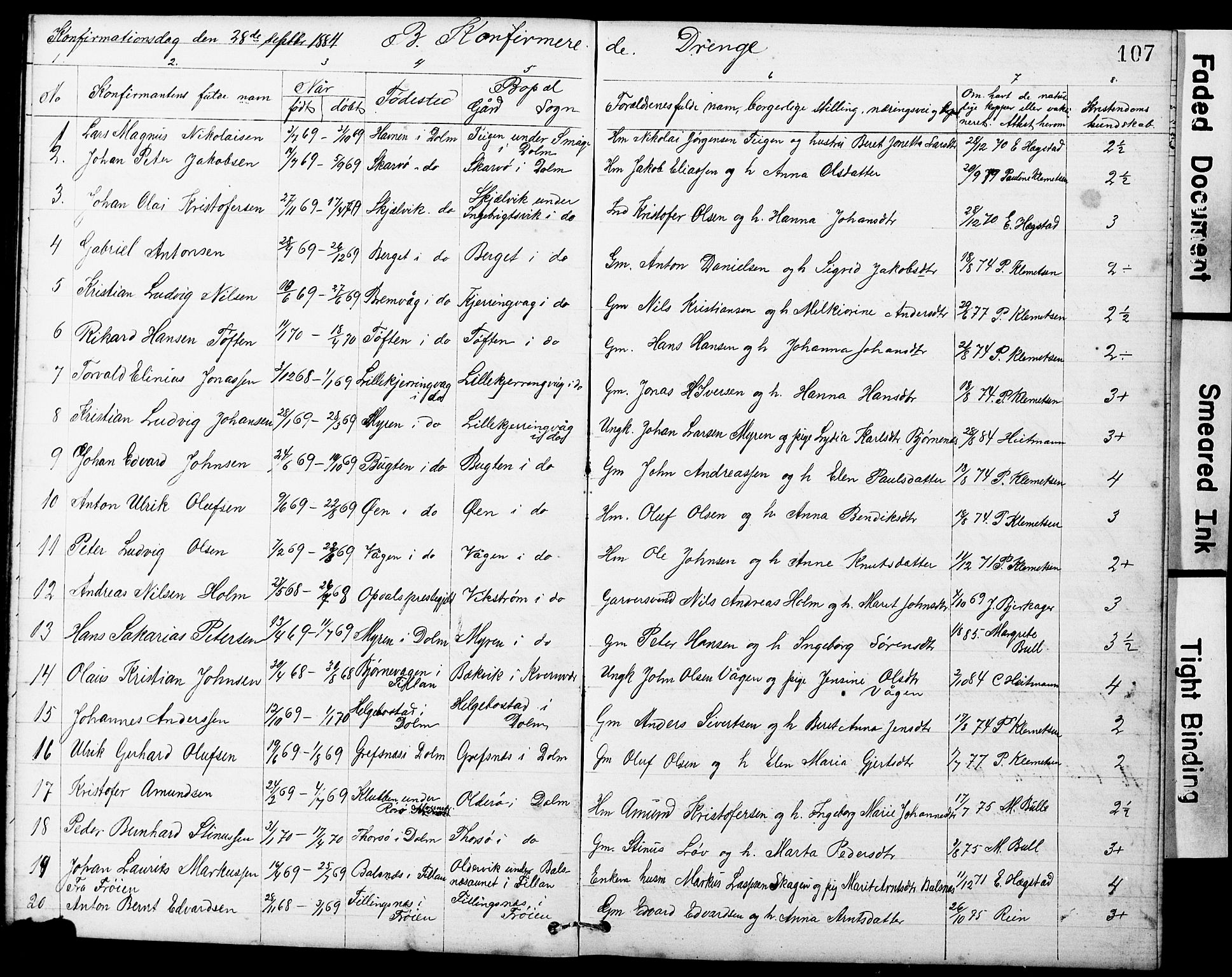 Ministerialprotokoller, klokkerbøker og fødselsregistre - Sør-Trøndelag, SAT/A-1456/634/L0541: Parish register (copy) no. 634C03, 1874-1891, p. 107