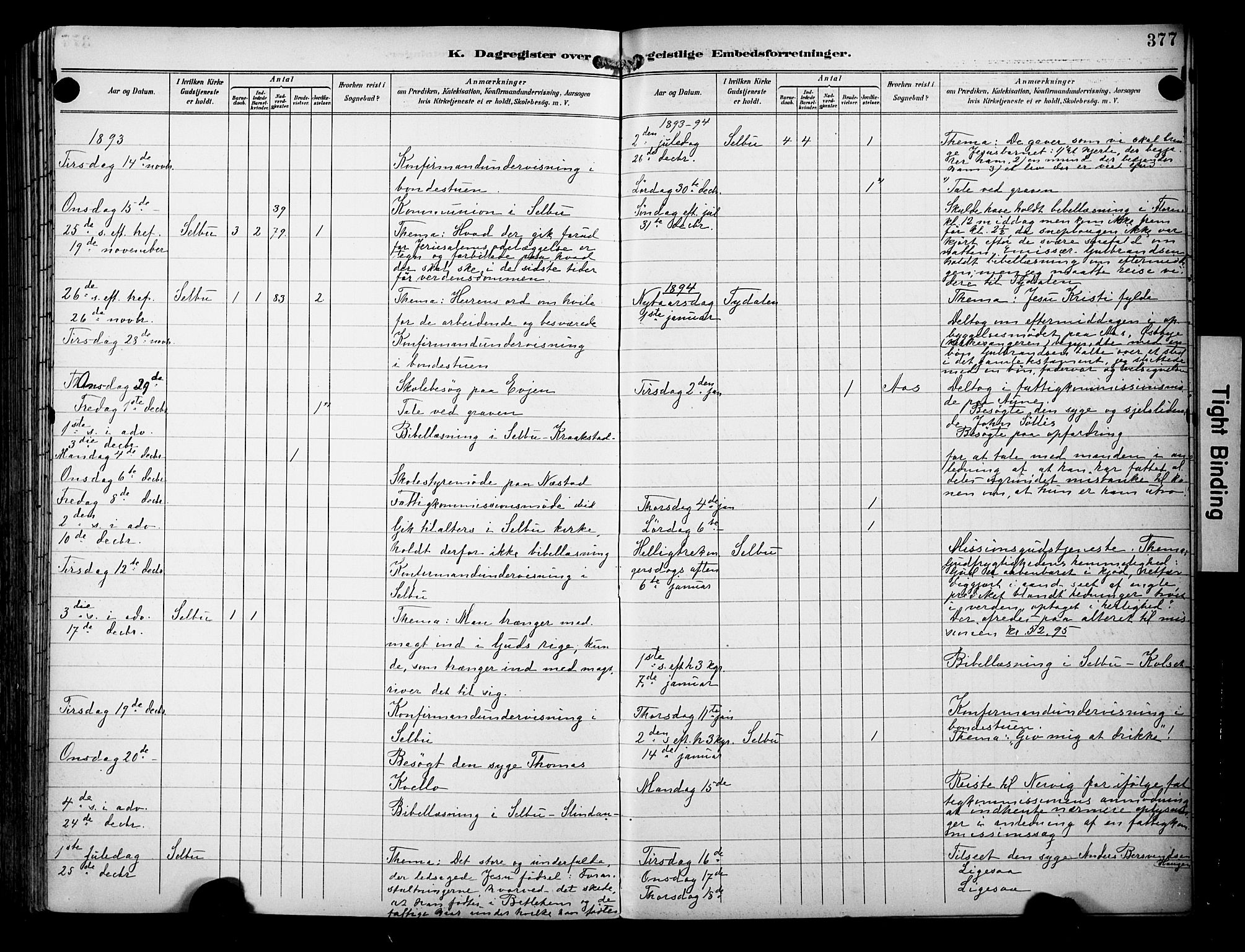 Ministerialprotokoller, klokkerbøker og fødselsregistre - Sør-Trøndelag, SAT/A-1456/695/L1149: Parish register (official) no. 695A09, 1891-1902, p. 377