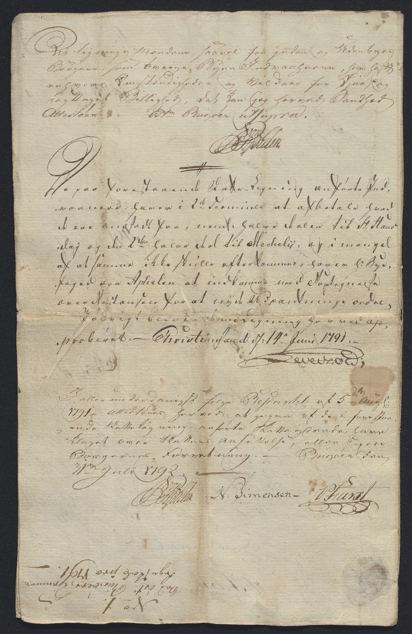 Danske Kanselli 1800-1814, AV/RA-EA-3024/K/Kk/Kka/Kkac/L0234: Kjøpstadregnskap Øster Risør, 1791-1795, p. 29