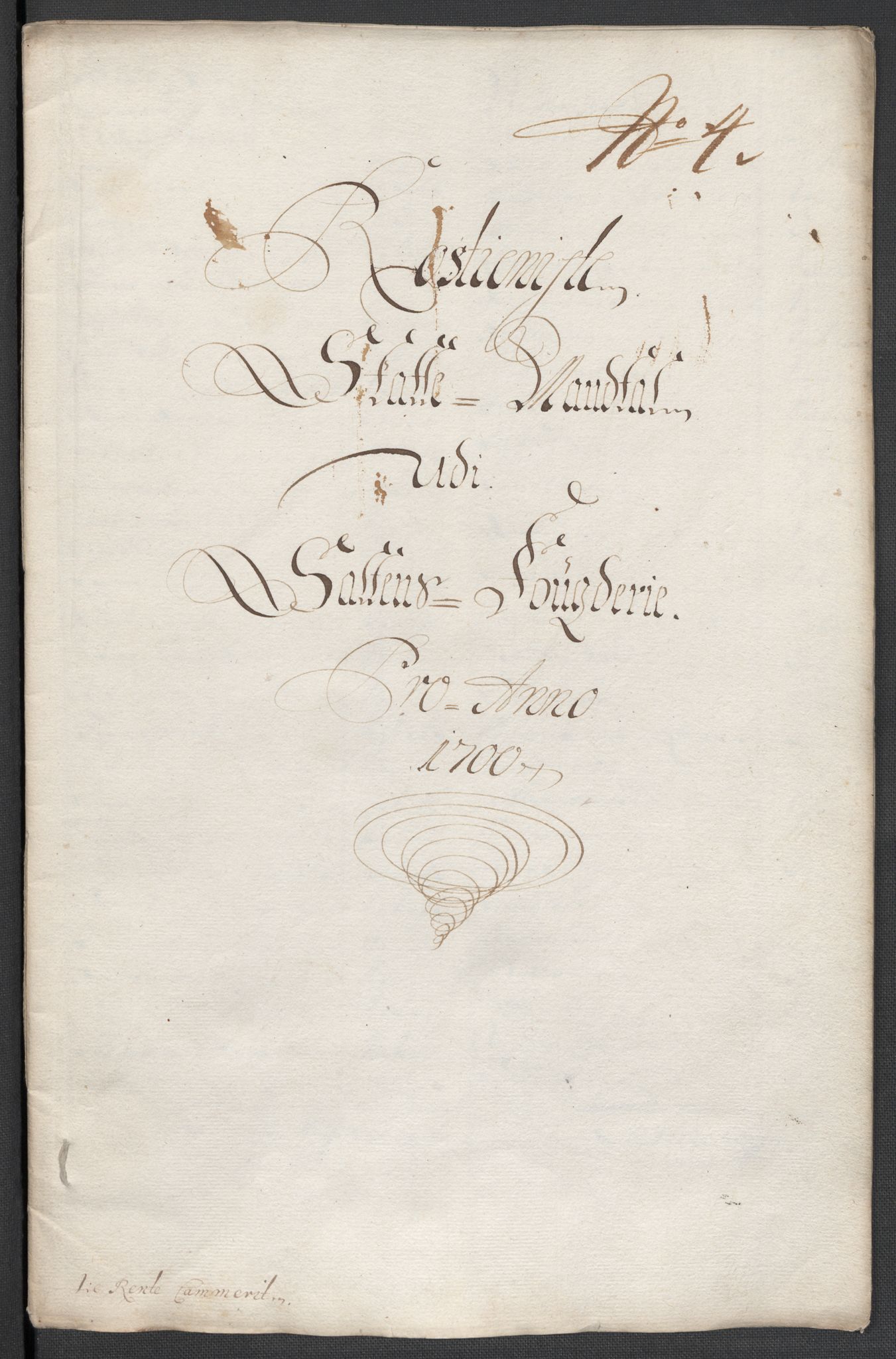 Rentekammeret inntil 1814, Reviderte regnskaper, Fogderegnskap, RA/EA-4092/R66/L4579: Fogderegnskap Salten, 1697-1700, p. 376