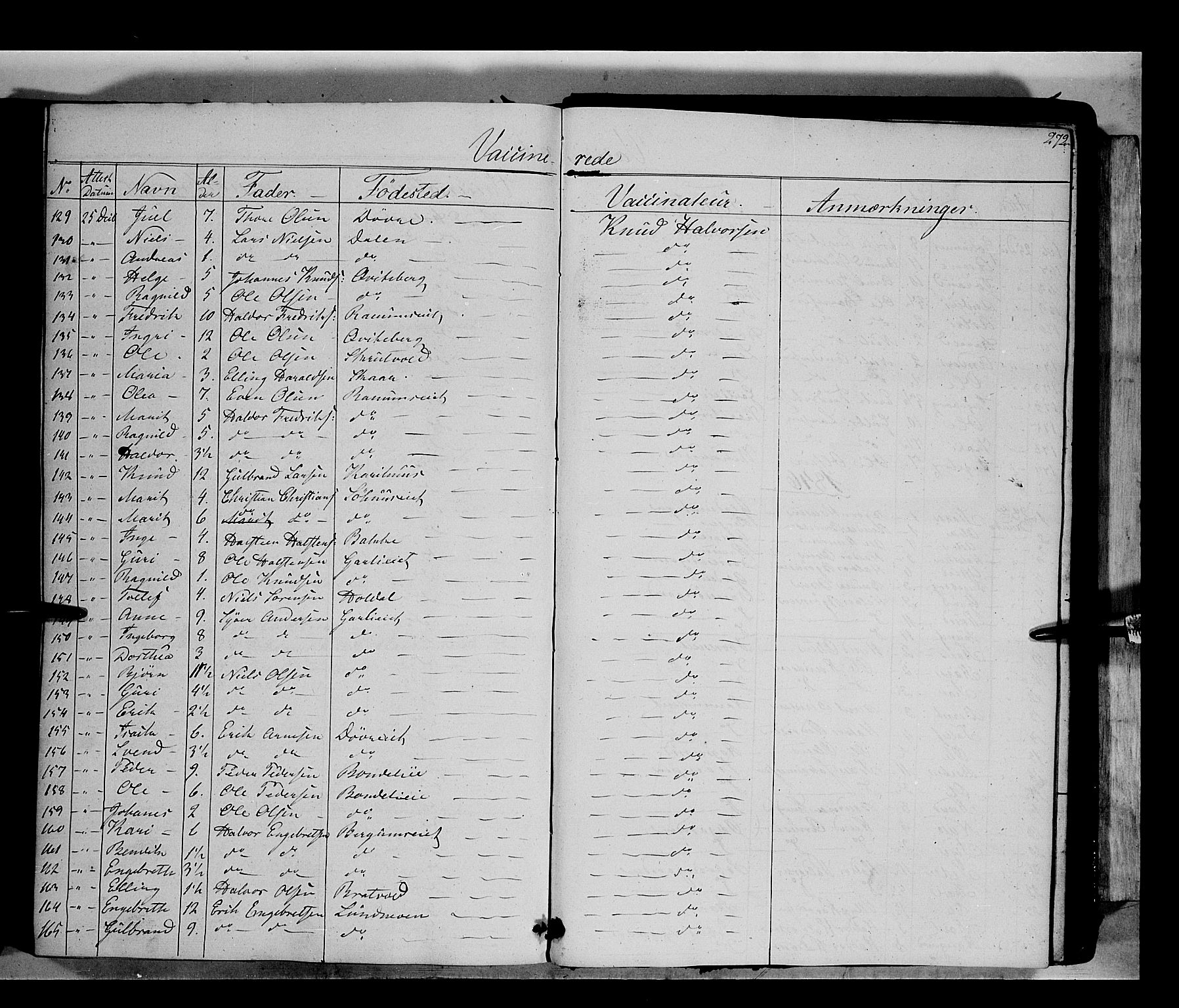 Nord-Aurdal prestekontor, SAH/PREST-132/H/Ha/Haa/L0007: Parish register (official) no. 7, 1842-1863, p. 272