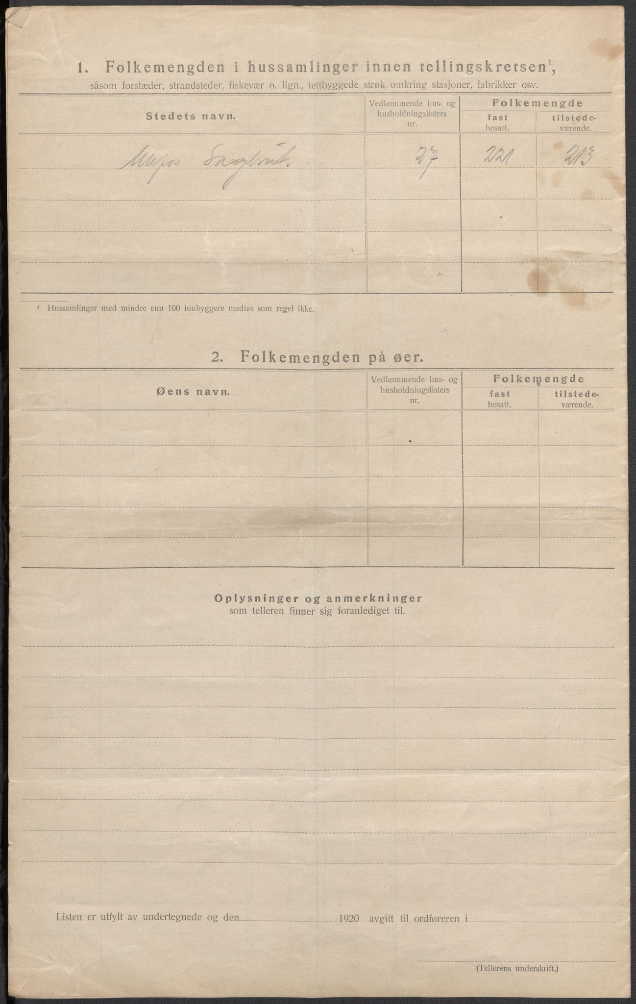 SAKO, 1920 census for Holla, 1920, p. 21