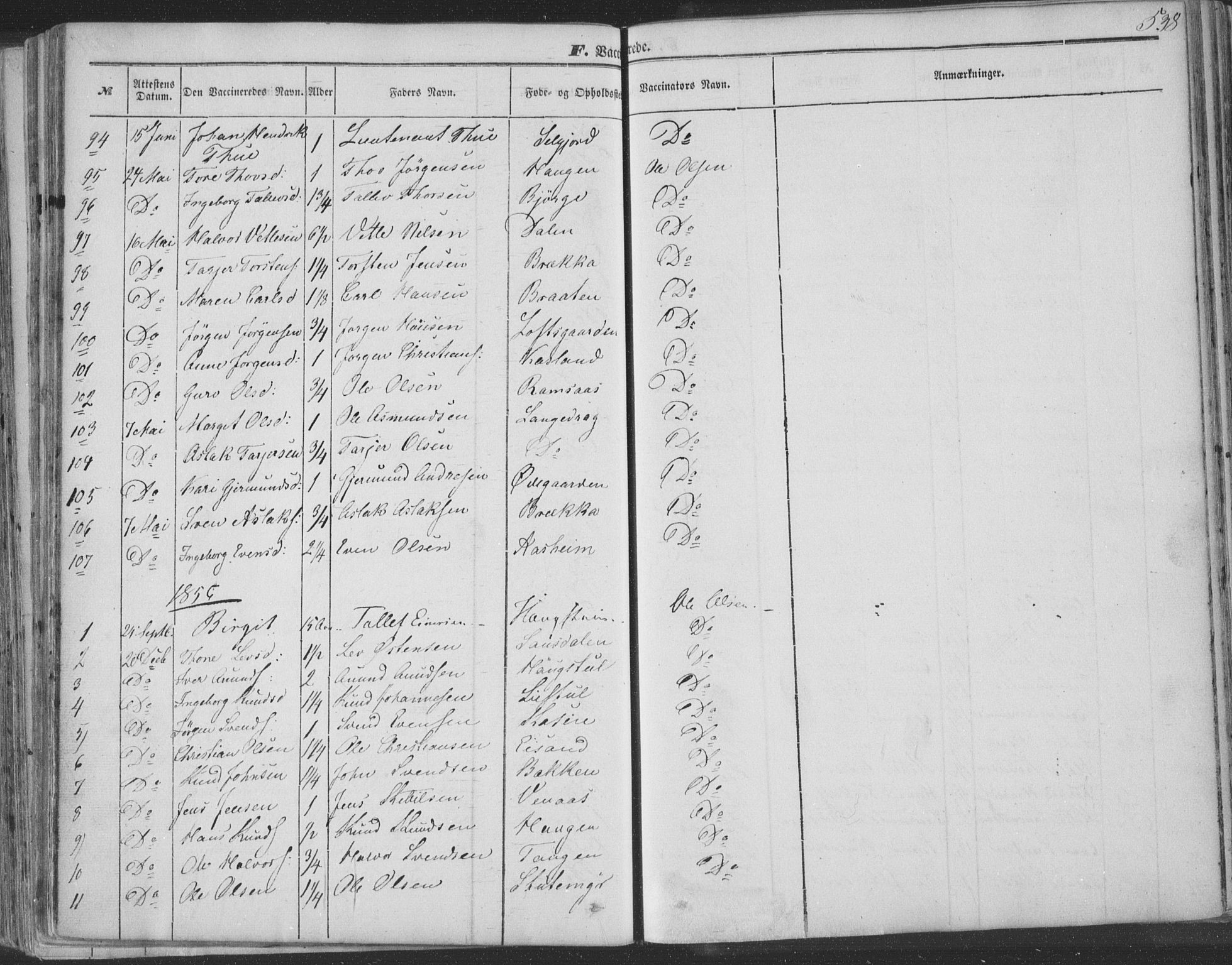 Seljord kirkebøker, SAKO/A-20/F/Fa/L012b: Parish register (official) no. I 12B, 1850-1865, p. 538