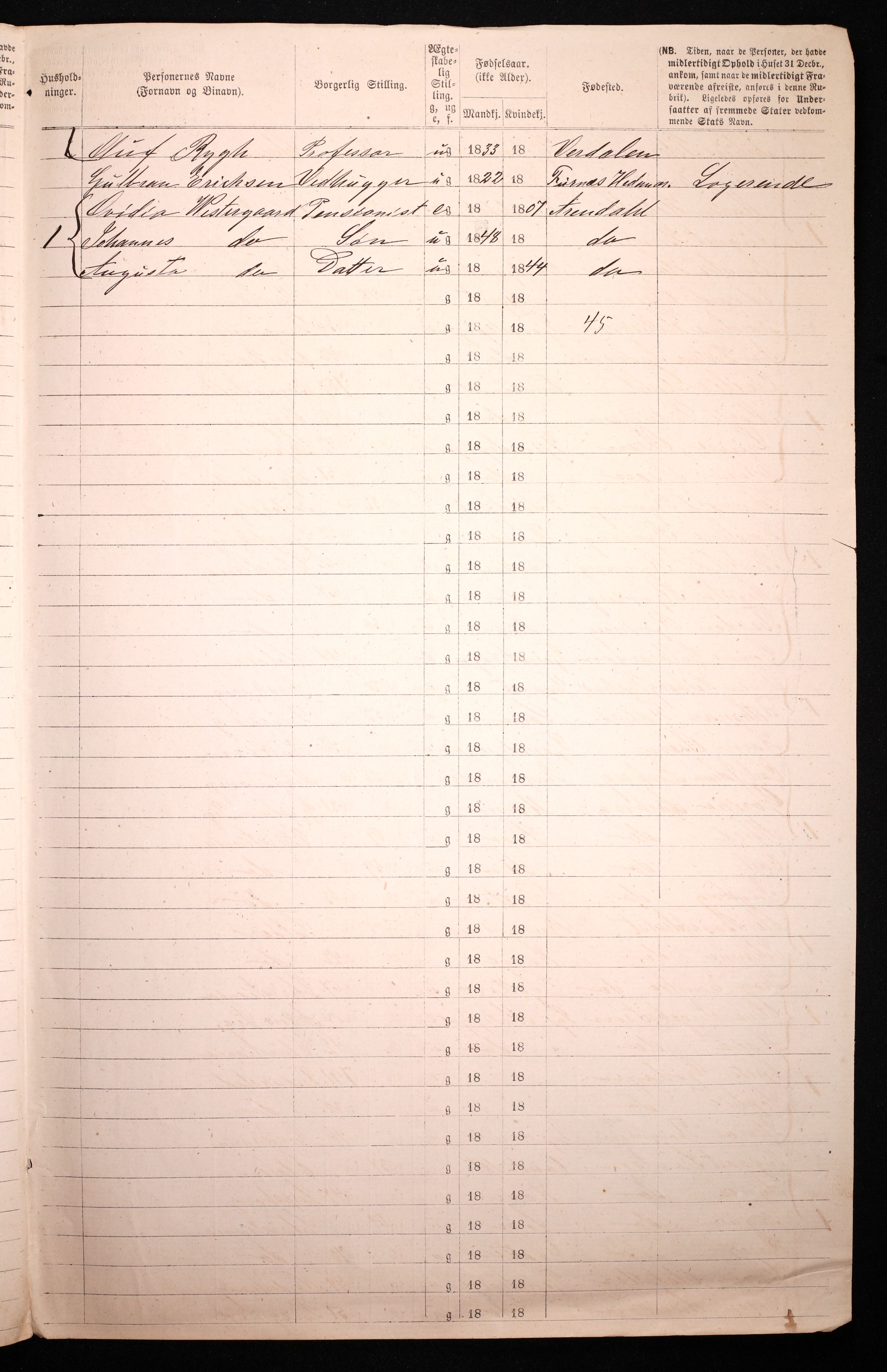 RA, 1870 census for 0301 Kristiania, 1870, p. 2915