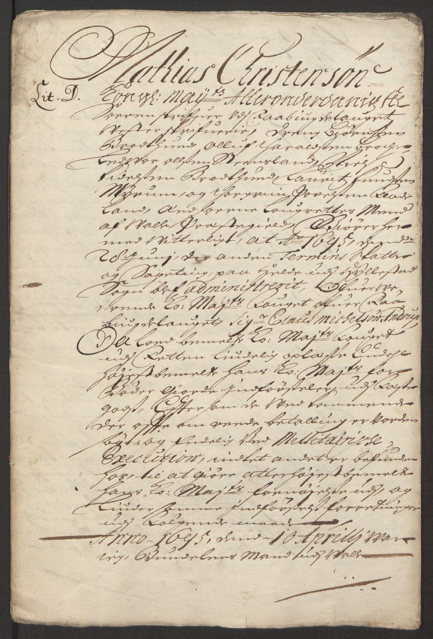 Rentekammeret inntil 1814, Reviderte regnskaper, Fogderegnskap, AV/RA-EA-4092/R40/L2444: Fogderegnskap Råbyggelag, 1693-1696, p. 285