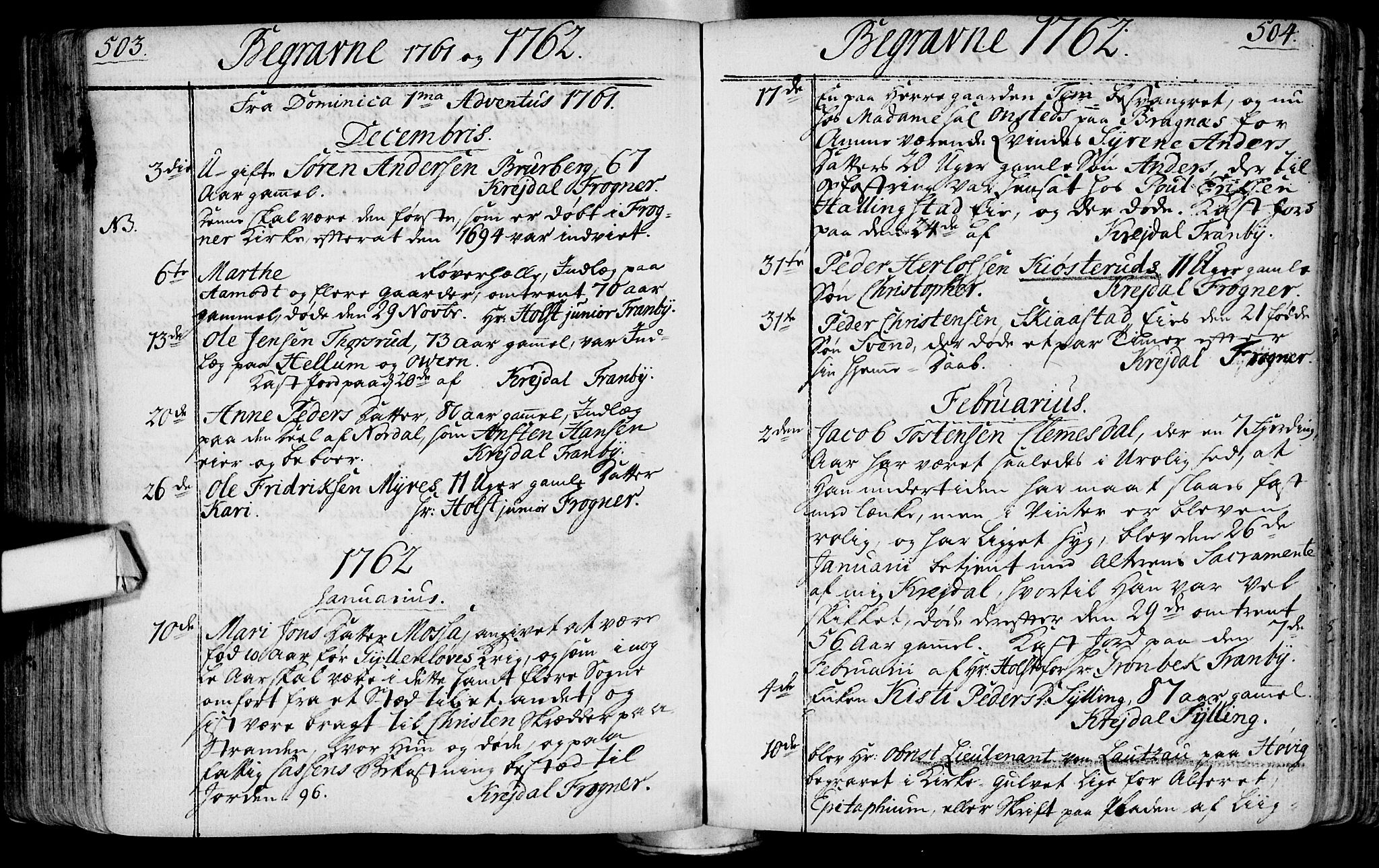 Lier kirkebøker, AV/SAKO-A-230/F/Fa/L0004: Parish register (official) no. I 4, 1749-1764, p. 503-504