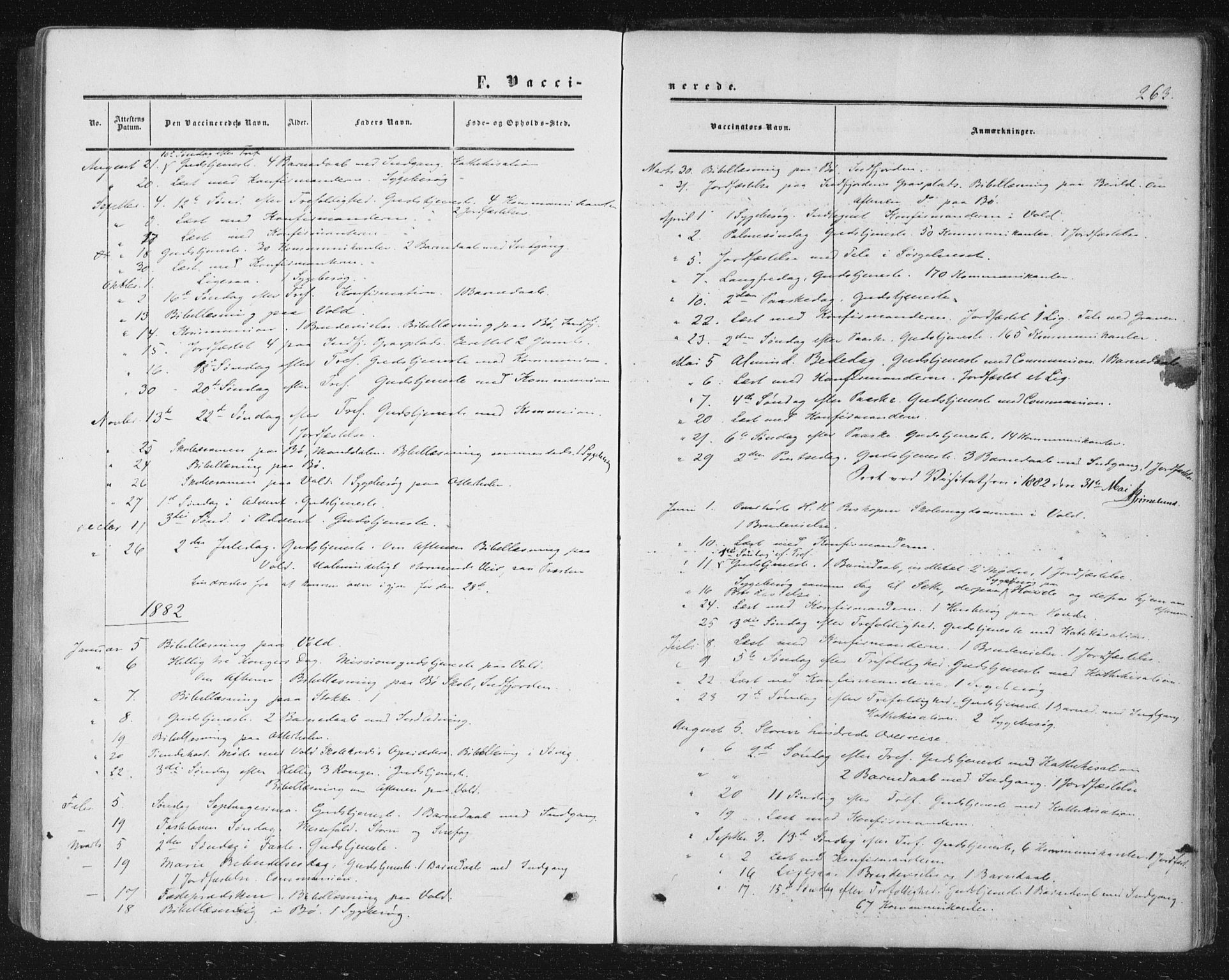 Ministerialprotokoller, klokkerbøker og fødselsregistre - Møre og Romsdal, AV/SAT-A-1454/543/L0562: Parish register (official) no. 543A02, 1854-1884, p. 263