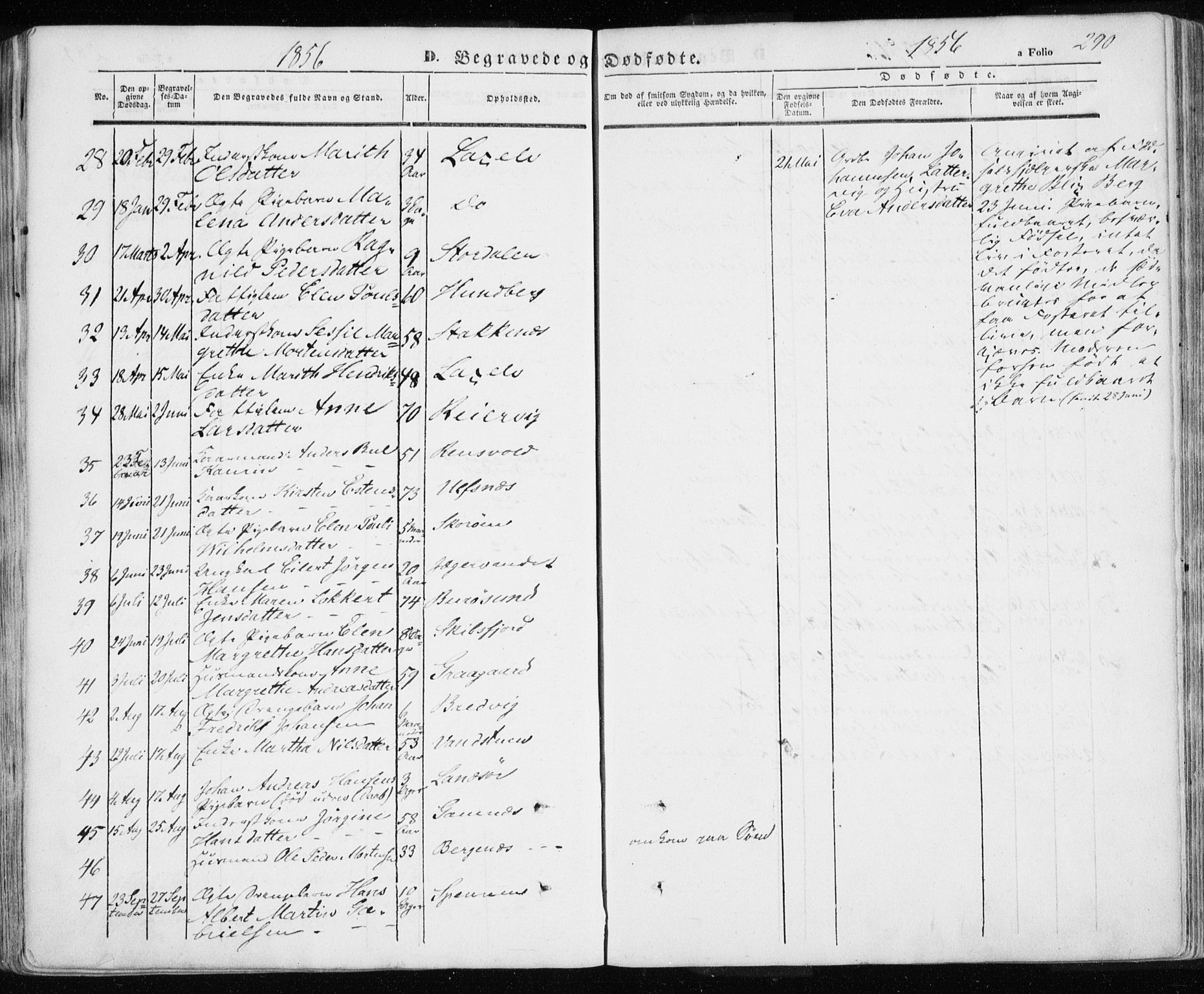 Karlsøy sokneprestembete, SATØ/S-1299/H/Ha/Haa/L0003kirke: Parish register (official) no. 3, 1843-1860, p. 290