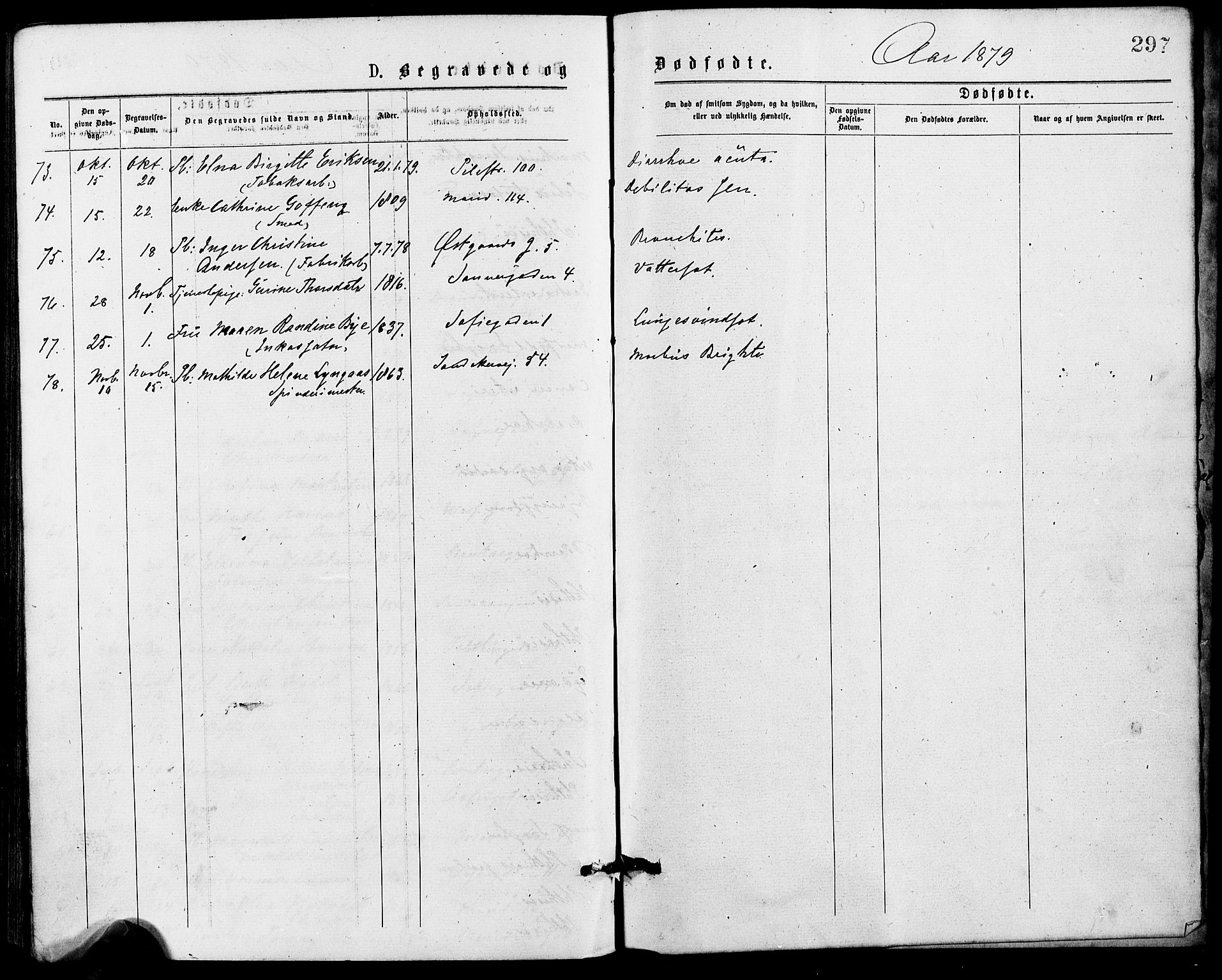 Gamle Aker prestekontor Kirkebøker, SAO/A-10617a/G/L0004: Parish register (copy) no. 4, 1875-1879, p. 297