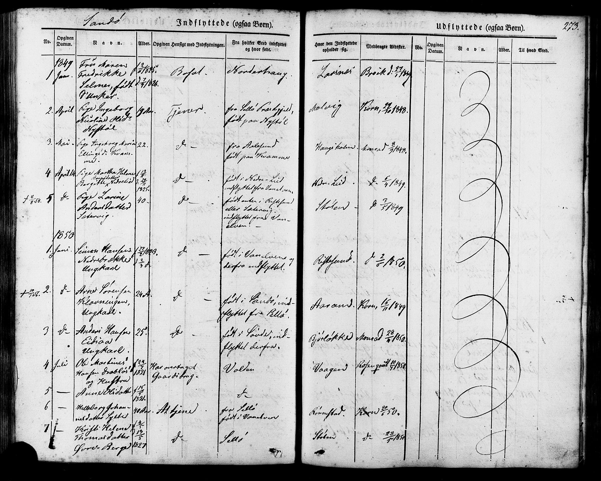 Ministerialprotokoller, klokkerbøker og fødselsregistre - Møre og Romsdal, AV/SAT-A-1454/503/L0034: Parish register (official) no. 503A02, 1841-1884, p. 273