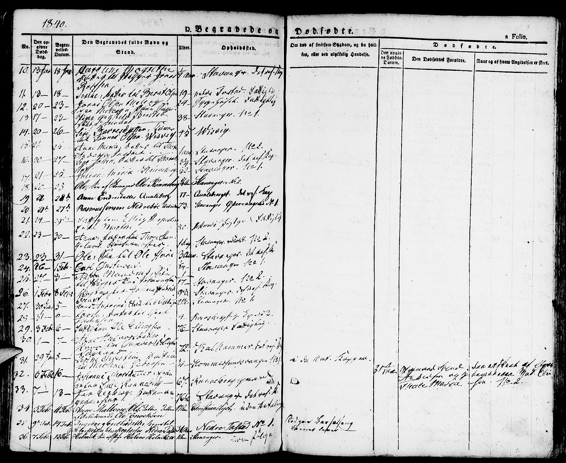 Domkirken sokneprestkontor, SAST/A-101812/001/30/30BA/L0011: Parish register (official) no. A 11, 1832-1856