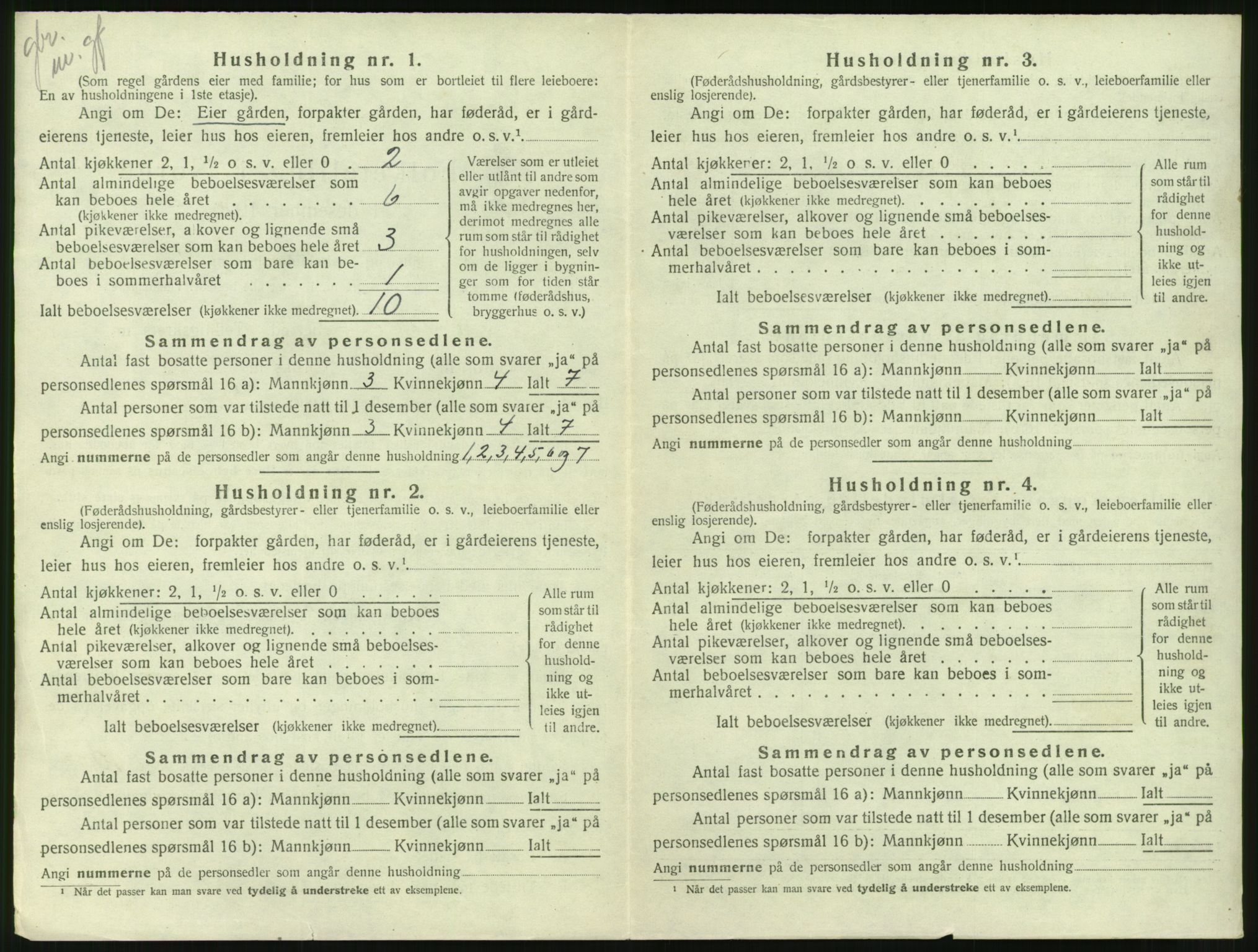 SAT, 1920 census for Halsa, 1920, p. 145