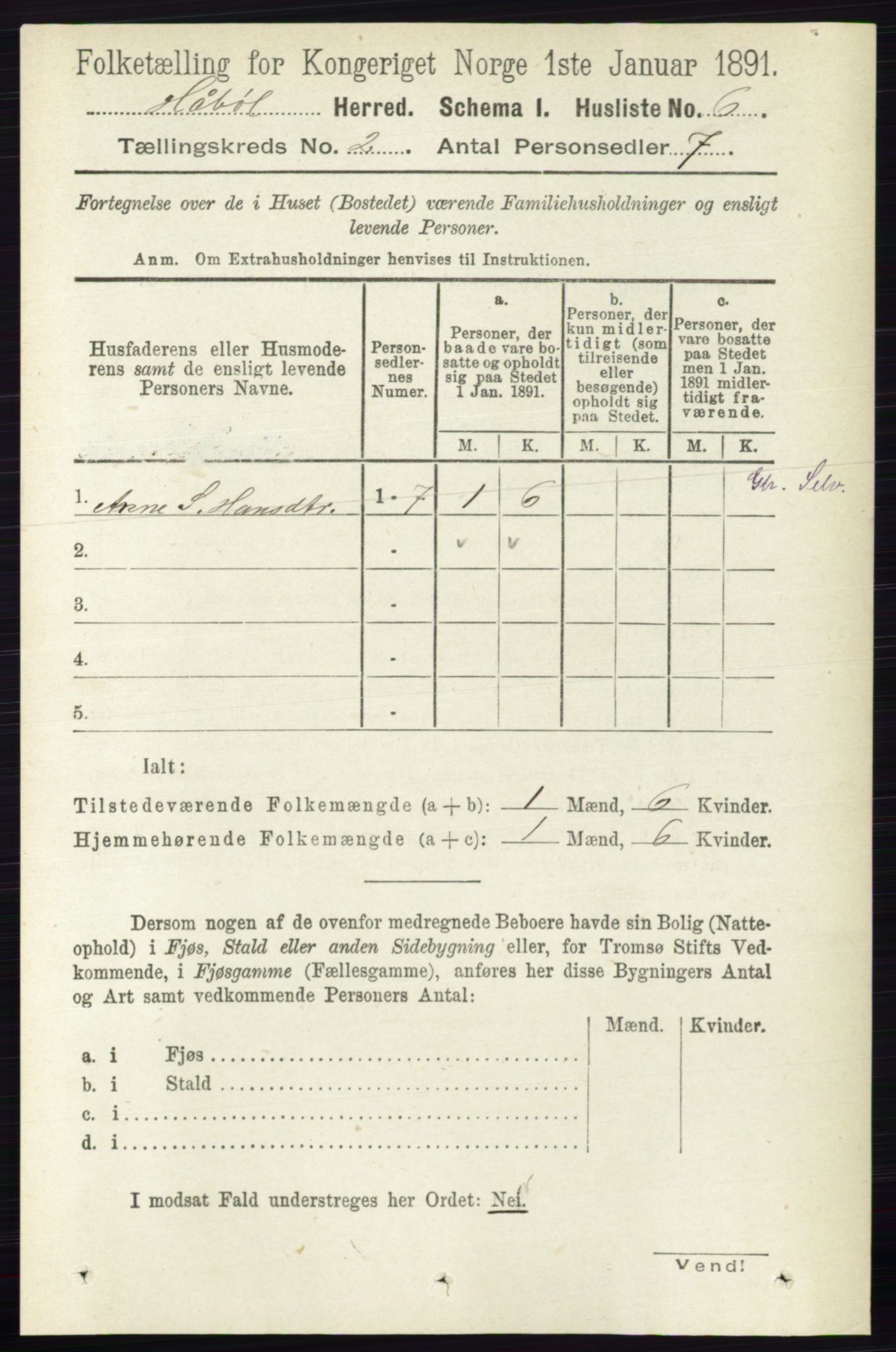 RA, 1891 census for 0138 Hobøl, 1891, p. 932