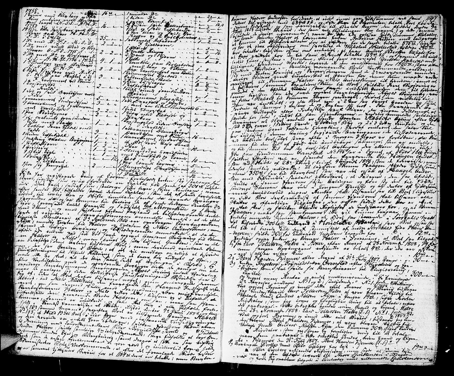Lier, Røyken og Hurum sorenskriveri, AV/SAKO-A-89/H/Hc/L0009: Skifteprotokoll, 1805-1813, p. 446b-447a
