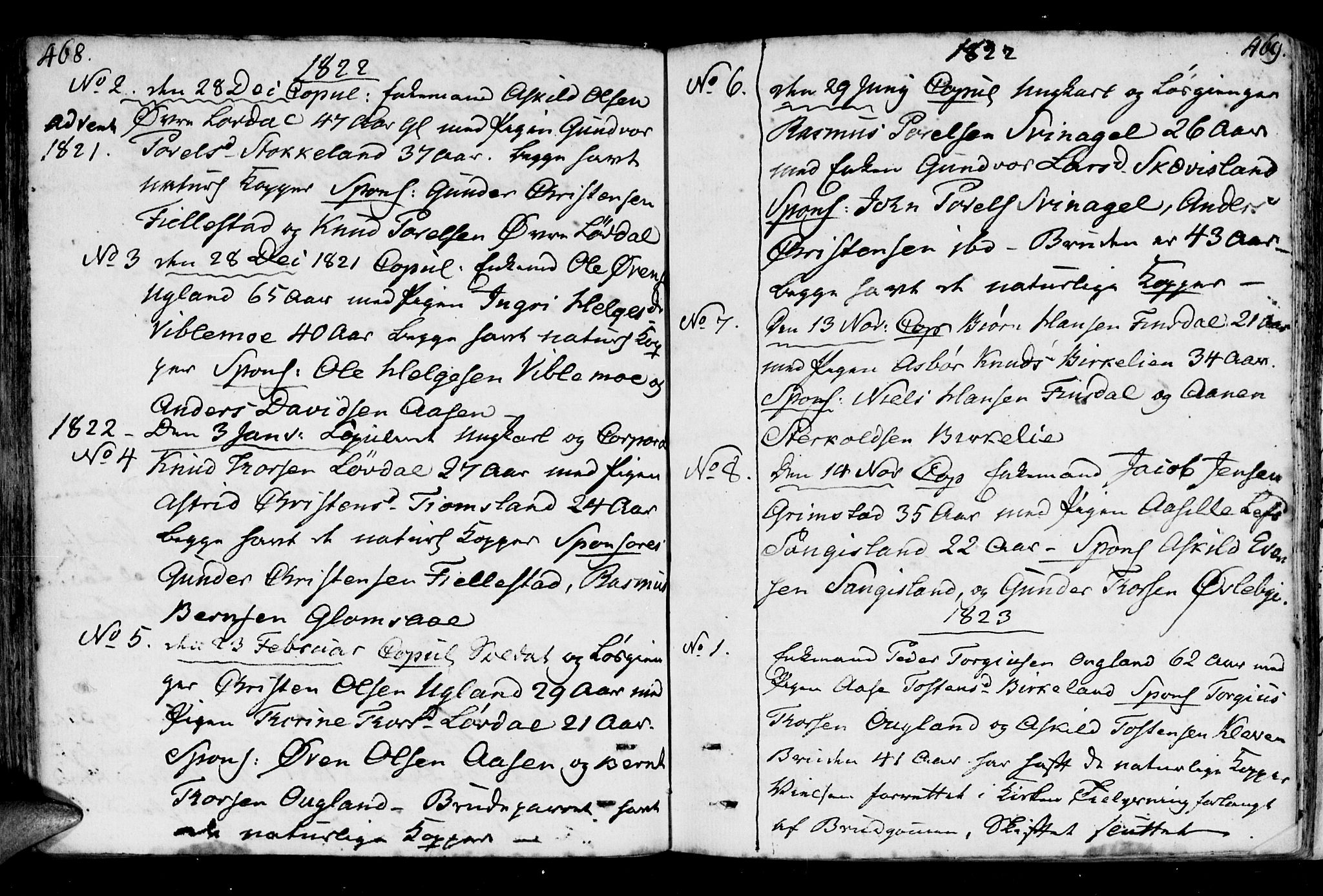 Holum sokneprestkontor, AV/SAK-1111-0022/F/Fa/Fab/L0004: Parish register (official) no. A 4, 1774-1847, p. 468-469