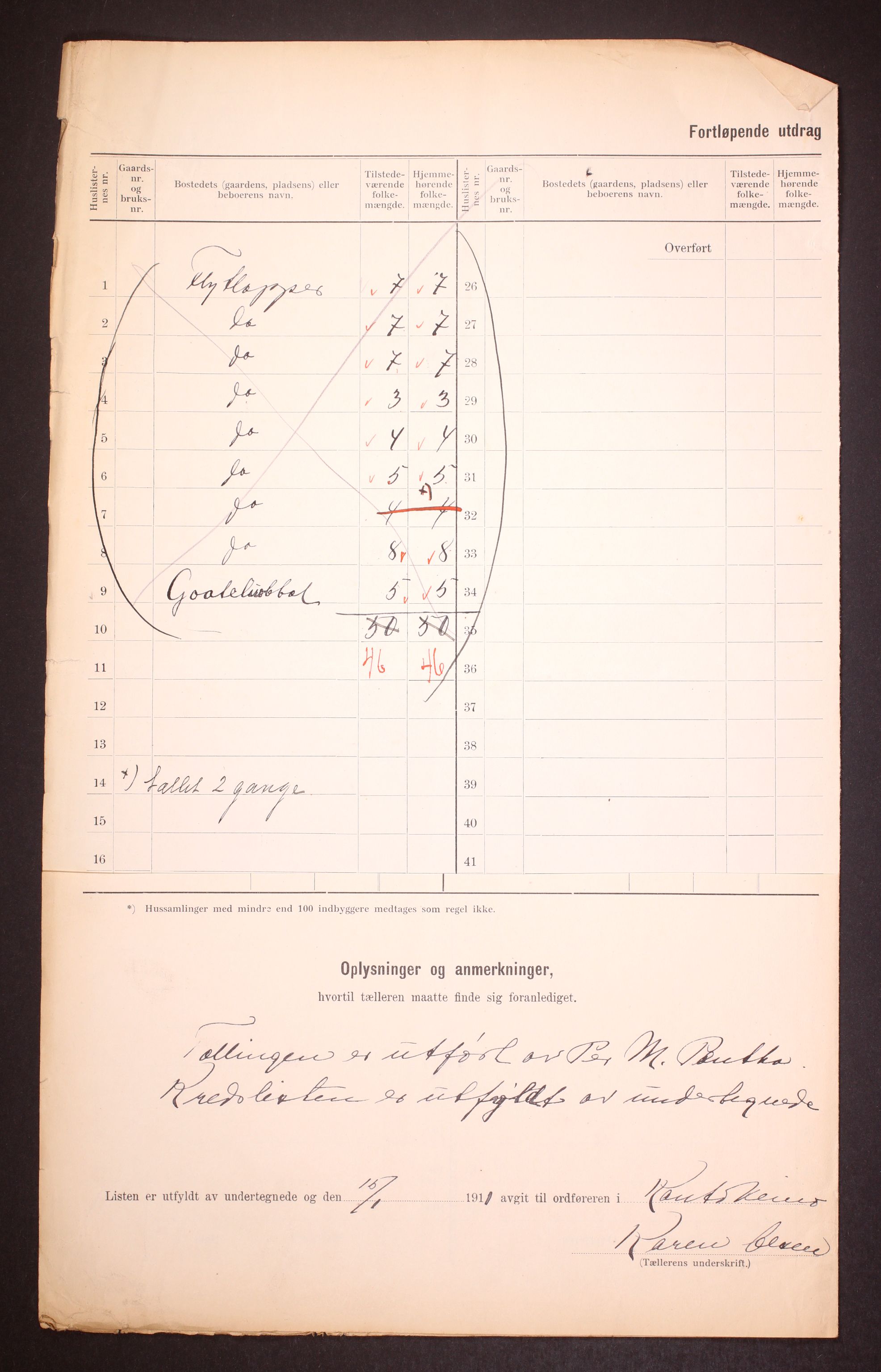 RA, 1910 census for Kautokeino, 1910, p. 19