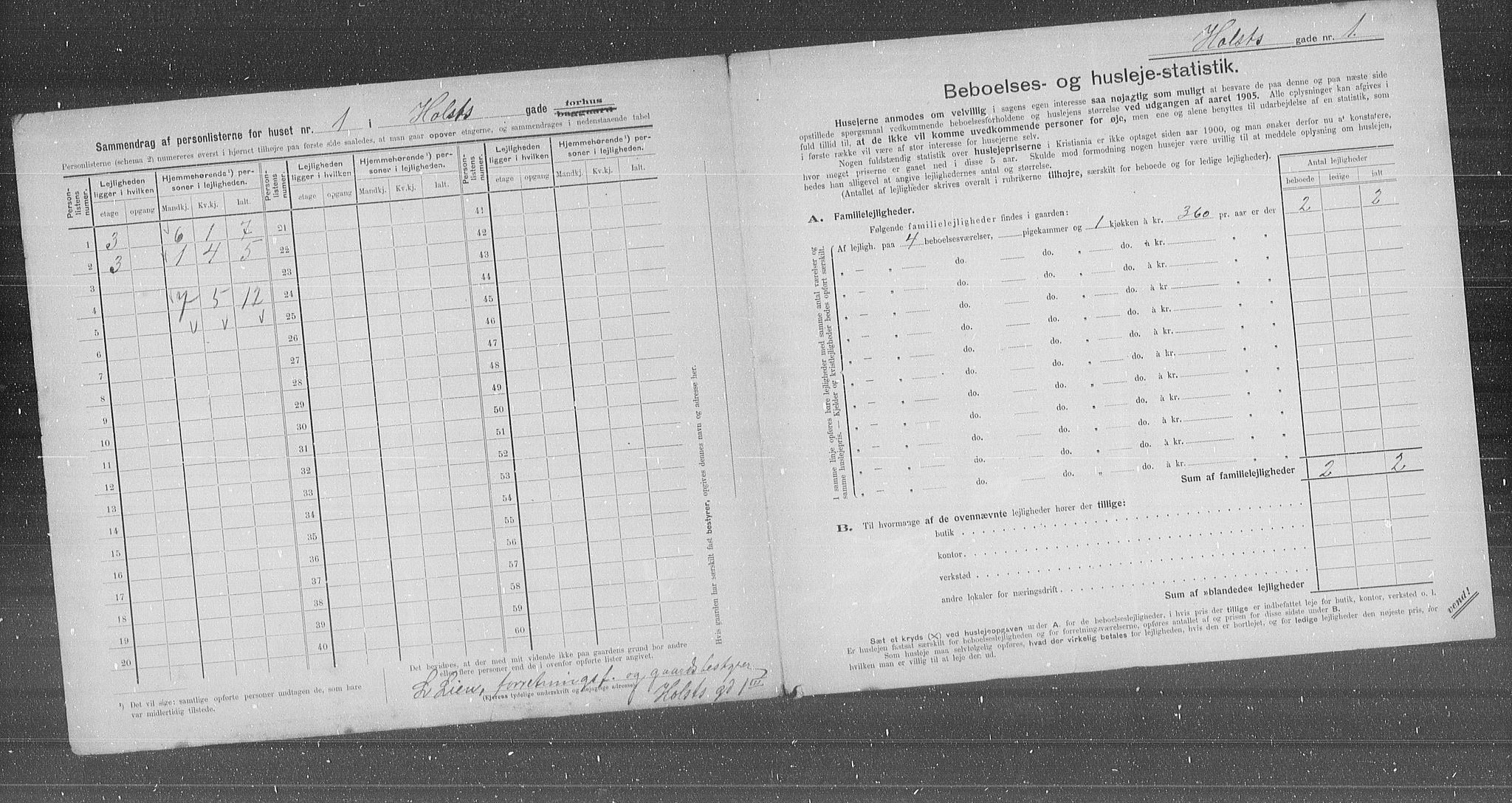 OBA, Municipal Census 1905 for Kristiania, 1905, p. 21249