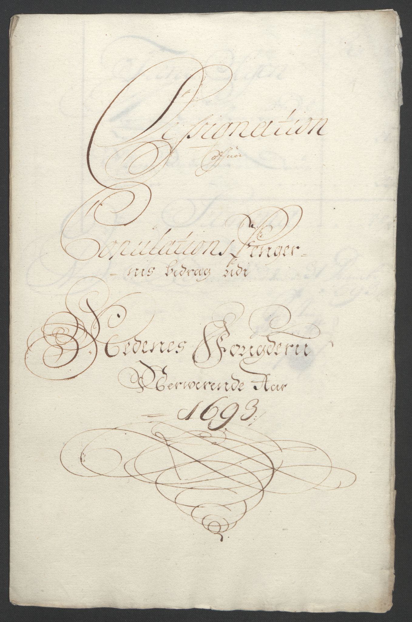 Rentekammeret inntil 1814, Reviderte regnskaper, Fogderegnskap, RA/EA-4092/R39/L2312: Fogderegnskap Nedenes, 1693-1695, p. 60