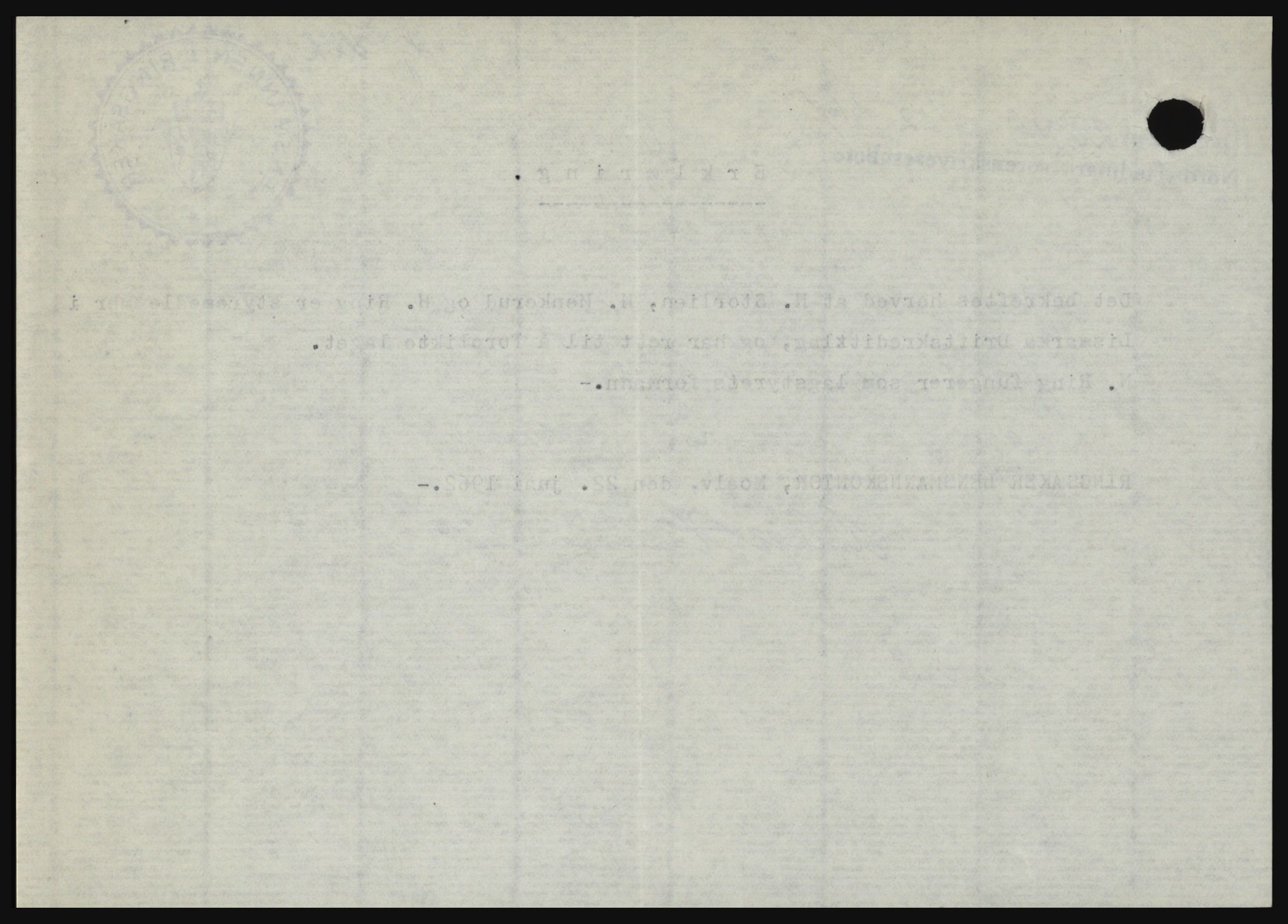 Nord-Hedmark sorenskriveri, AV/SAH-TING-012/H/Hc/L0016: Mortgage book no. 16, 1962-1962, Diary no: : 2394/1962