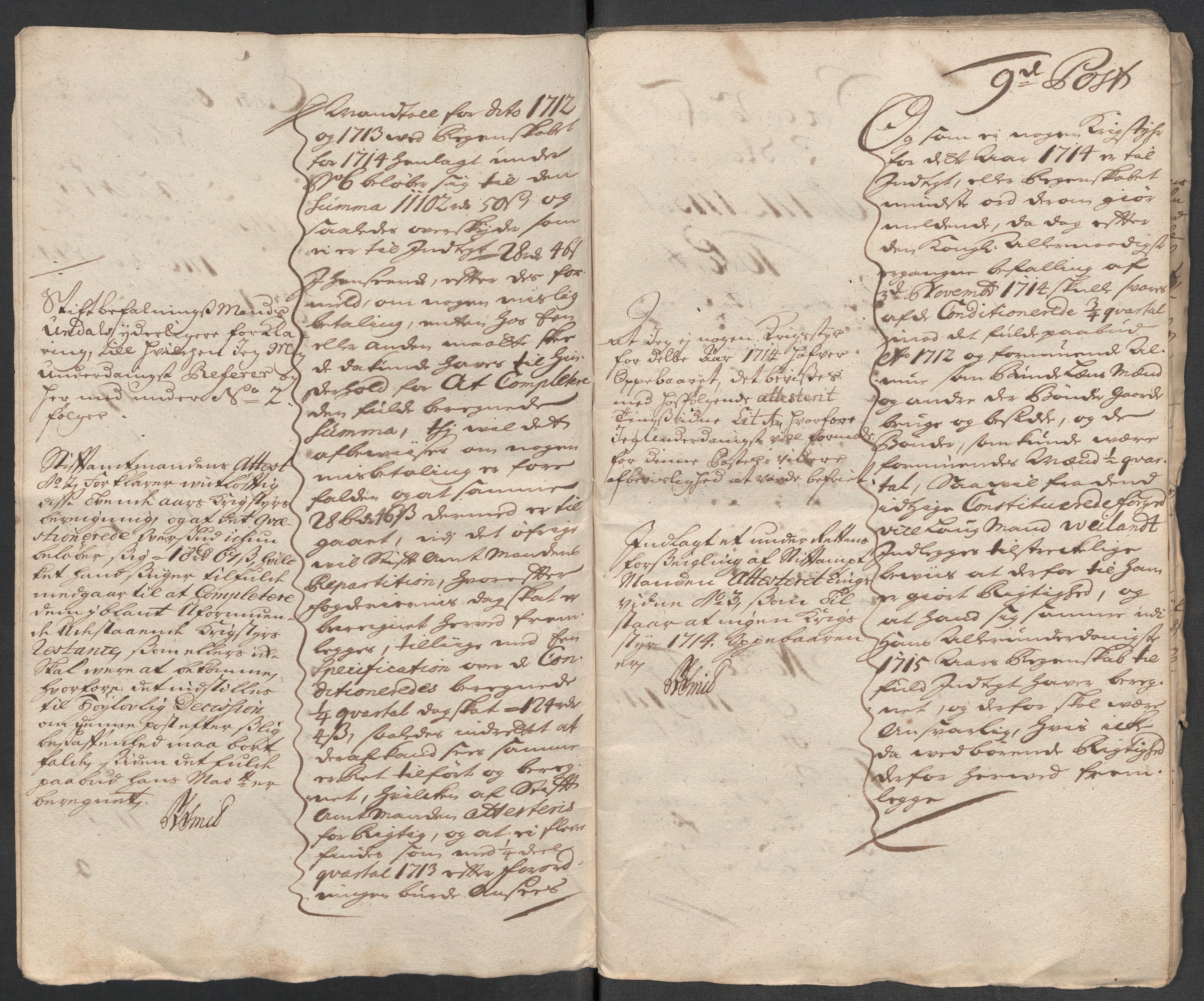 Rentekammeret inntil 1814, Reviderte regnskaper, Fogderegnskap, AV/RA-EA-4092/R51/L3197: Fogderegnskap Nordhordland og Voss, 1714, p. 414