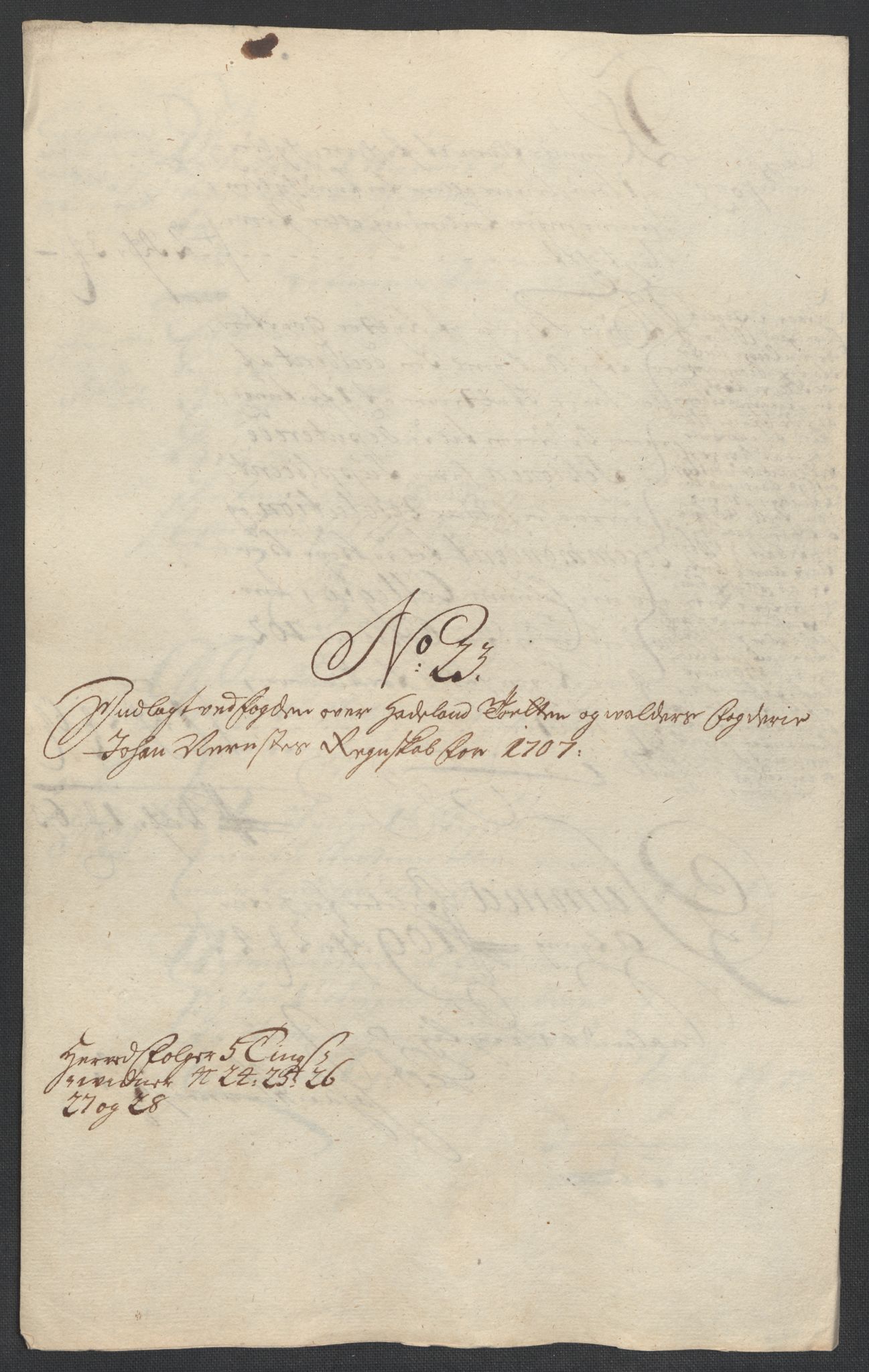 Rentekammeret inntil 1814, Reviderte regnskaper, Fogderegnskap, RA/EA-4092/R18/L1305: Fogderegnskap Hadeland, Toten og Valdres, 1707-1708, p. 395