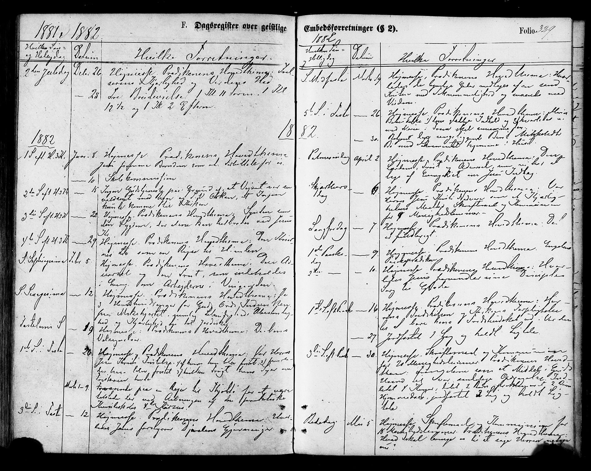 Ministerialprotokoller, klokkerbøker og fødselsregistre - Nordland, SAT/A-1459/855/L0802: Parish register (official) no. 855A10, 1875-1886, p. 329
