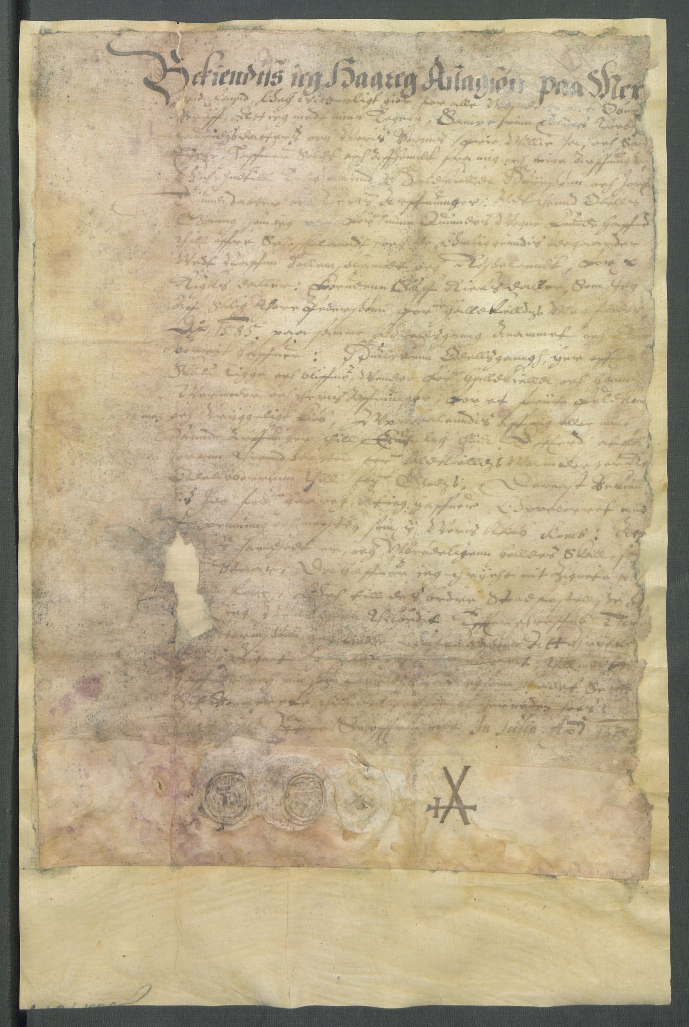 Riksarkivets diplomsamling, AV/RA-EA-5965/F02/L0127: Dokumenter, 1618, p. 39