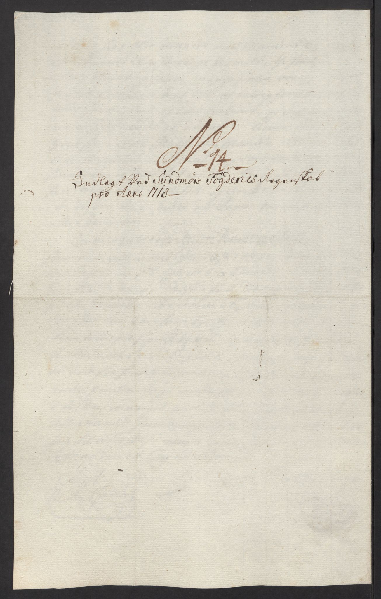 Rentekammeret inntil 1814, Reviderte regnskaper, Fogderegnskap, AV/RA-EA-4092/R54/L3570: Fogderegnskap Sunnmøre, 1718, p. 130