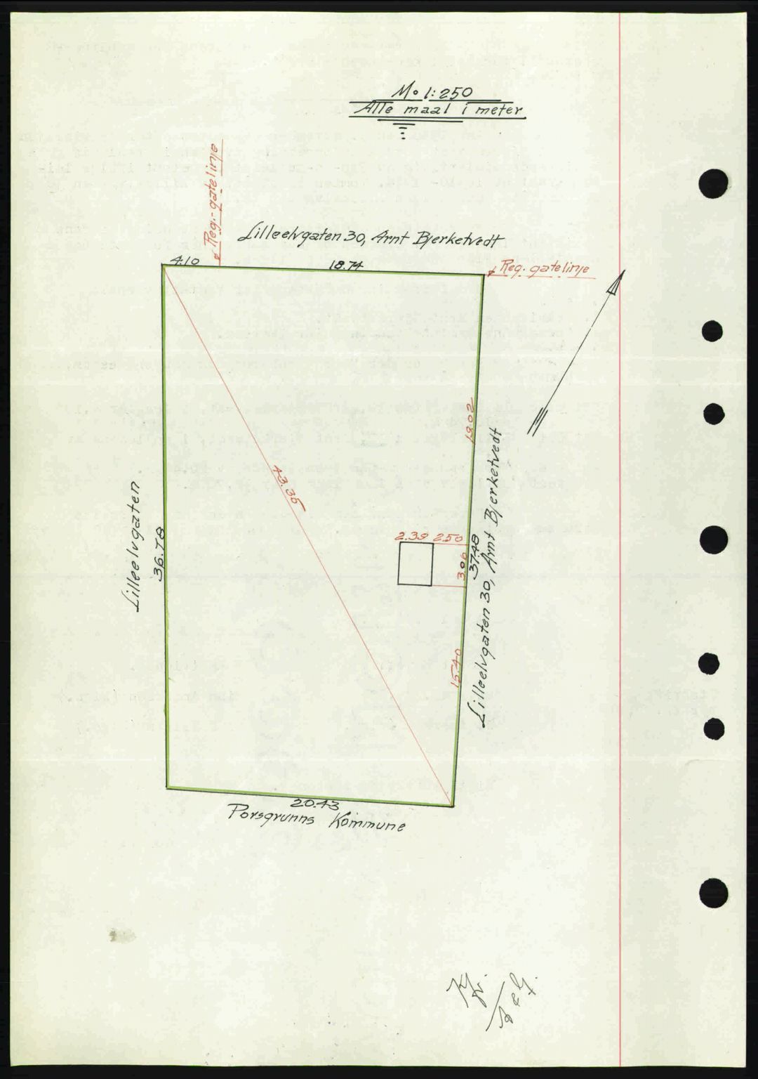 Gjerpen sorenskriveri, SAKO/A-216/G/Ga/Gae/L0067: Mortgage book no. A-66 - A-68, 1936-1937, Diary no: : 3125/1936