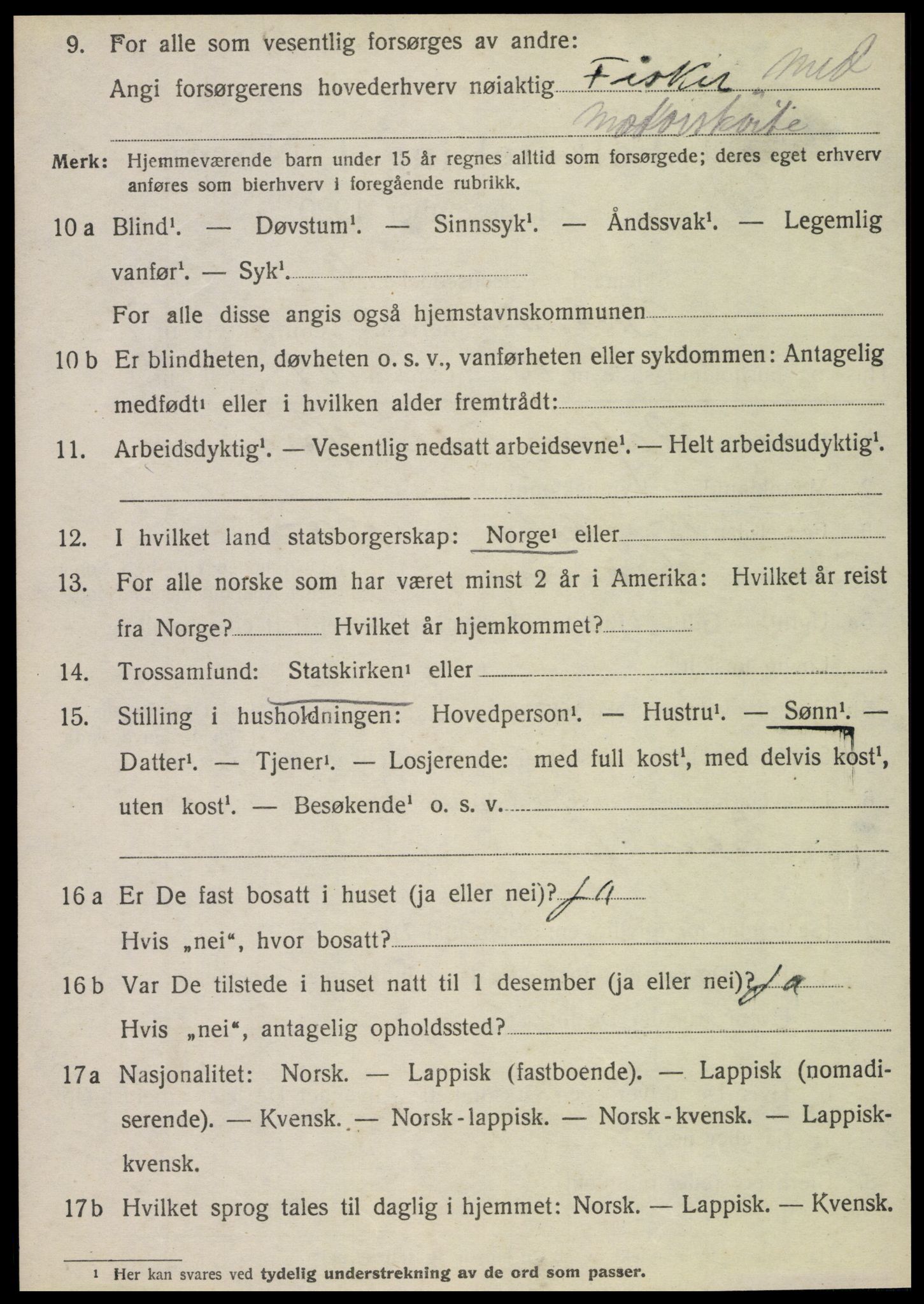 SAT, 1920 census for Brønnøy, 1920, p. 5679