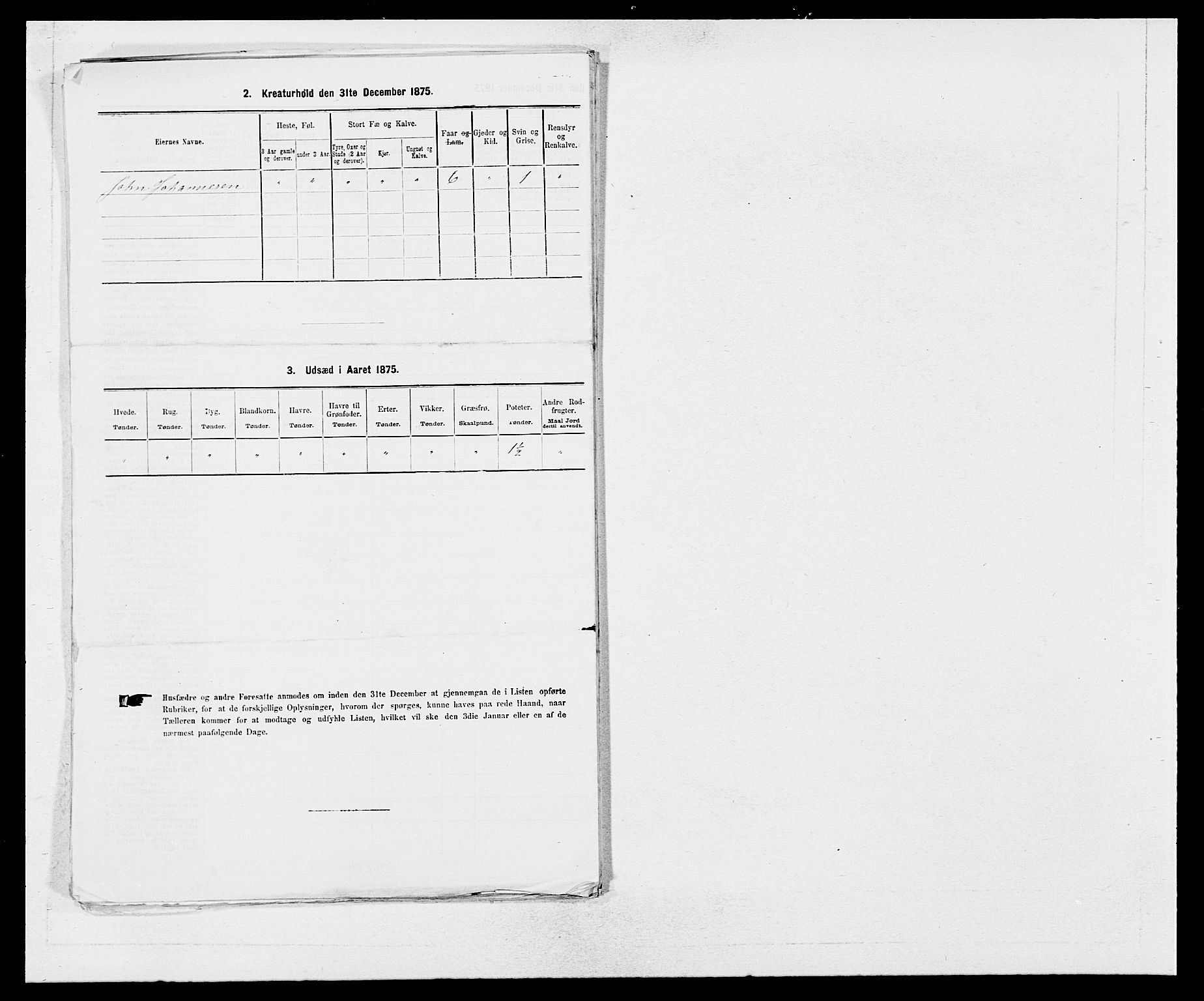 SAB, 1875 census for 1241P Fusa, 1875, p. 664