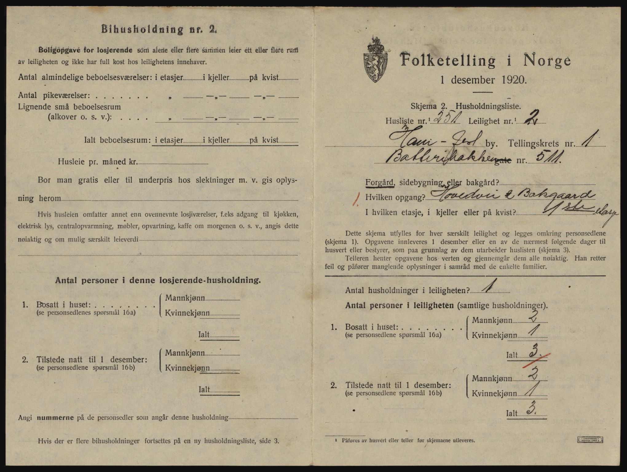 SATØ, 1920 census for Hammerfest, 1920, p. 1768