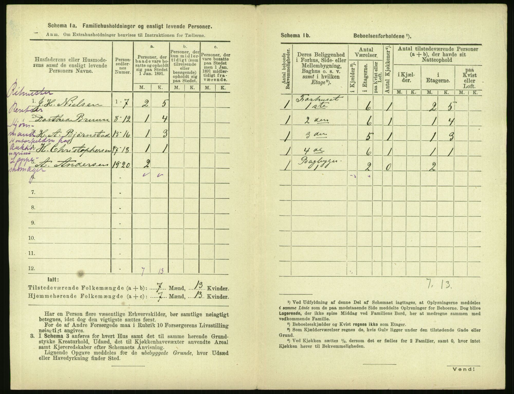 RA, 1891 census for 0301 Kristiania, 1891, p. 40560