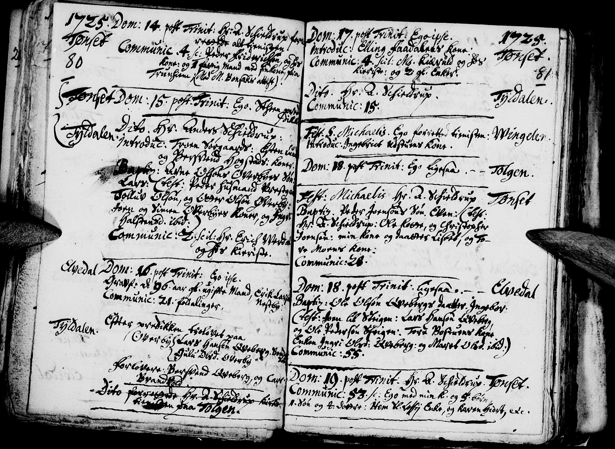 Tynset prestekontor, SAH/PREST-058/H/Ha/Haa/L0001: Parish register (official) no. 1, 1722-1732, p. 80-81