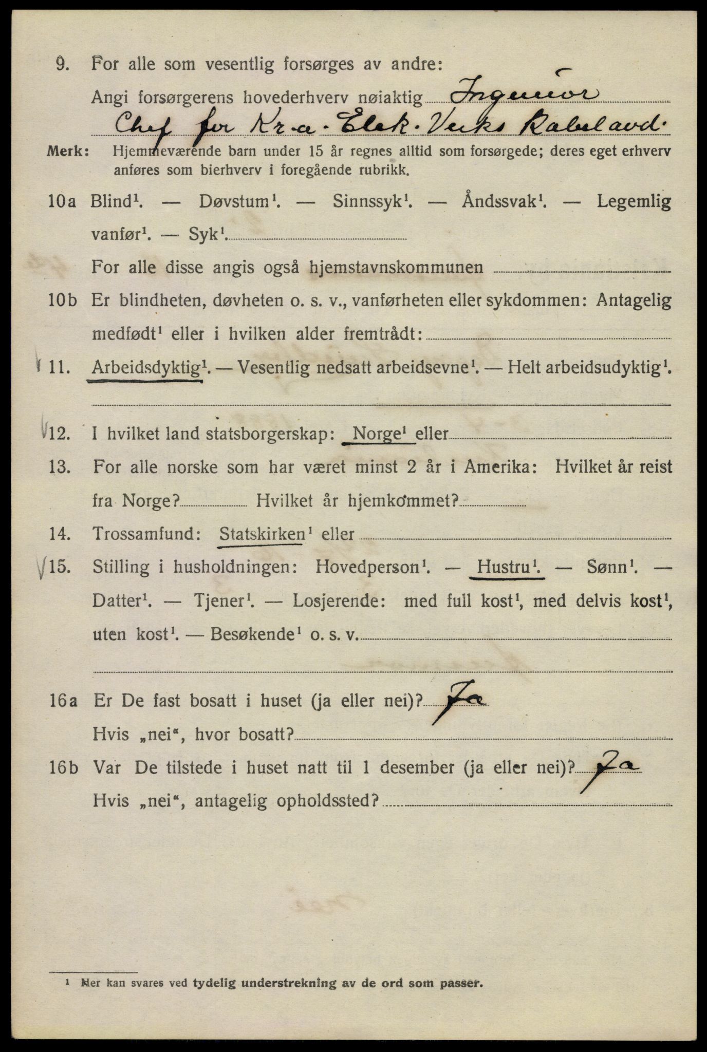 SAO, 1920 census for Kristiania, 1920, p. 272954