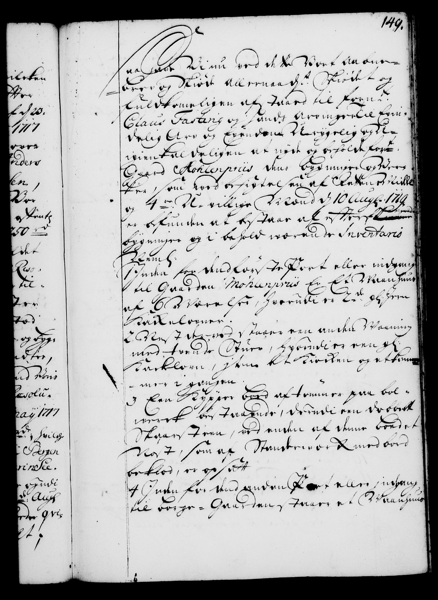 Rentekammeret, Kammerkanselliet, AV/RA-EA-3111/G/Gg/Gga/L0001: Norsk ekspedisjonsprotokoll med register (merket RK 53.1), 1720-1723, p. 149