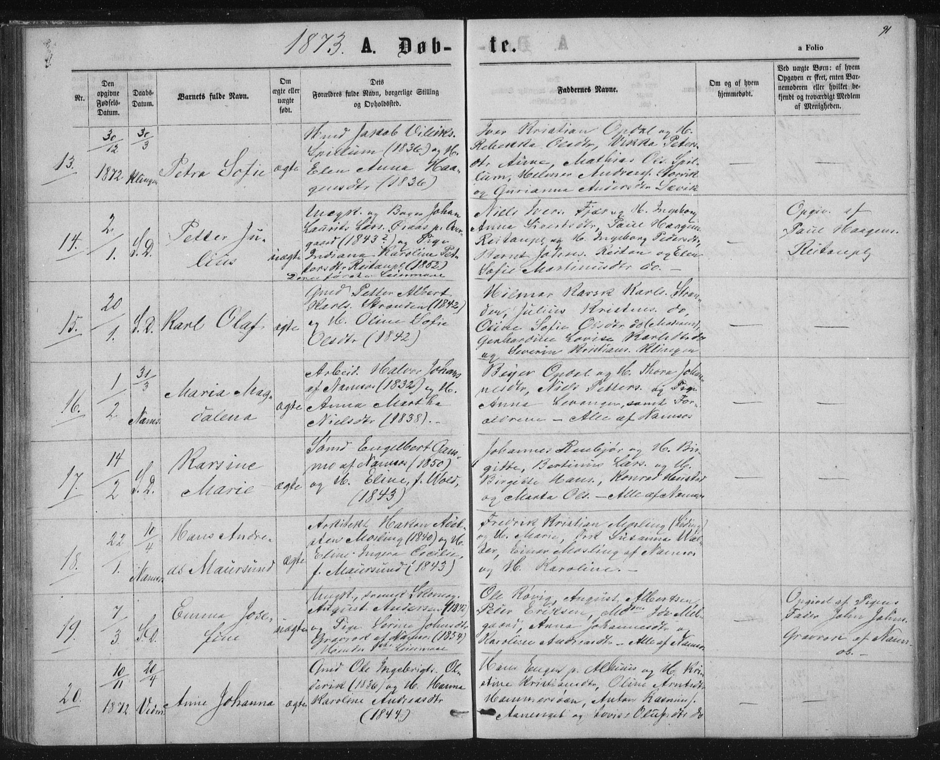 Ministerialprotokoller, klokkerbøker og fødselsregistre - Nord-Trøndelag, AV/SAT-A-1458/768/L0570: Parish register (official) no. 768A05, 1865-1874, p. 91