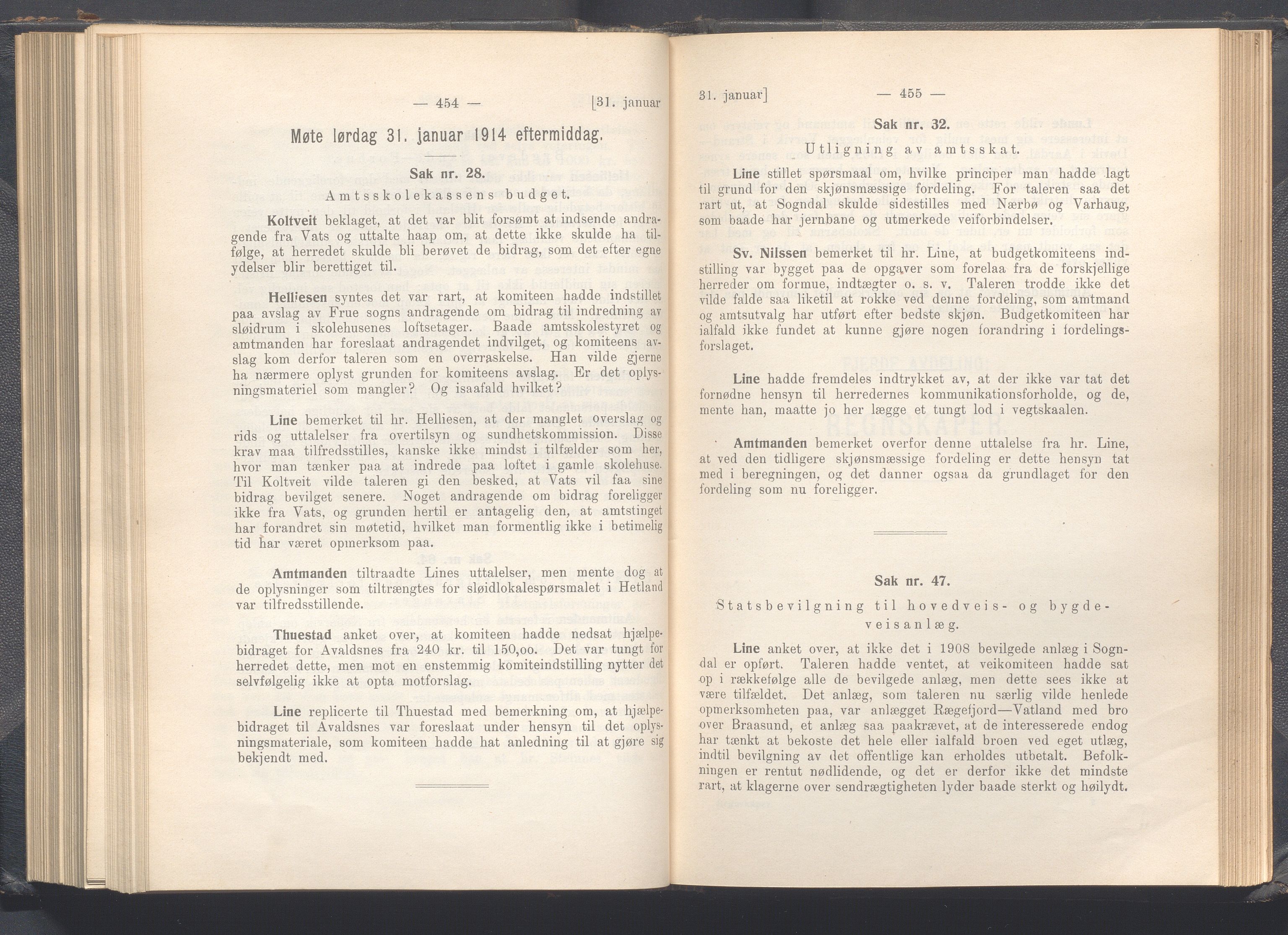 Rogaland fylkeskommune - Fylkesrådmannen , IKAR/A-900/A, 1914, p. 235