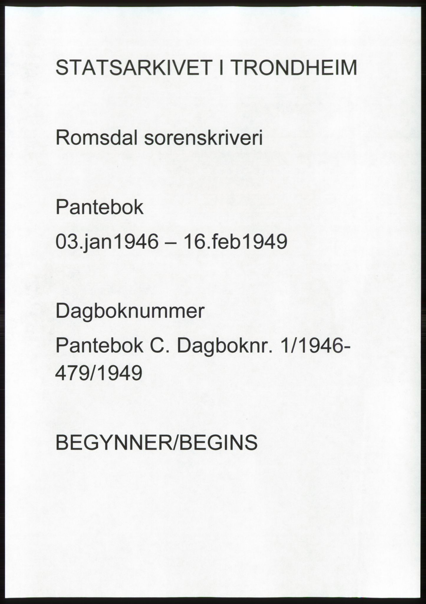 Romsdal sorenskriveri, AV/SAT-A-4149/1/2/2C: Mortgage book no. C1b, 1946-1949